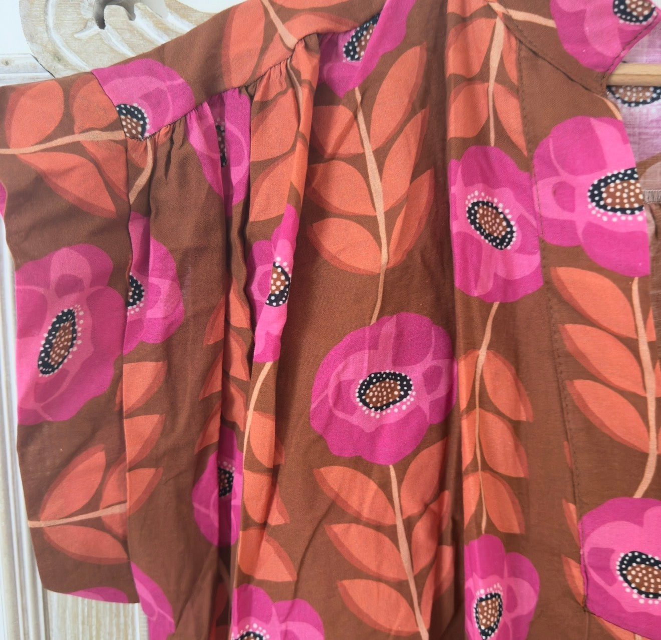 Blouse marron rose - Luizacco