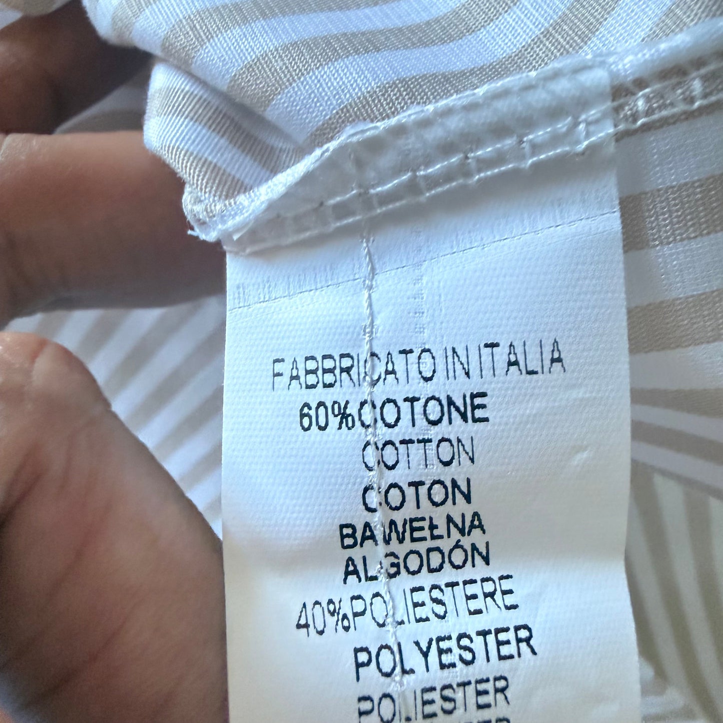Chemise rayée brodée - Luizacco