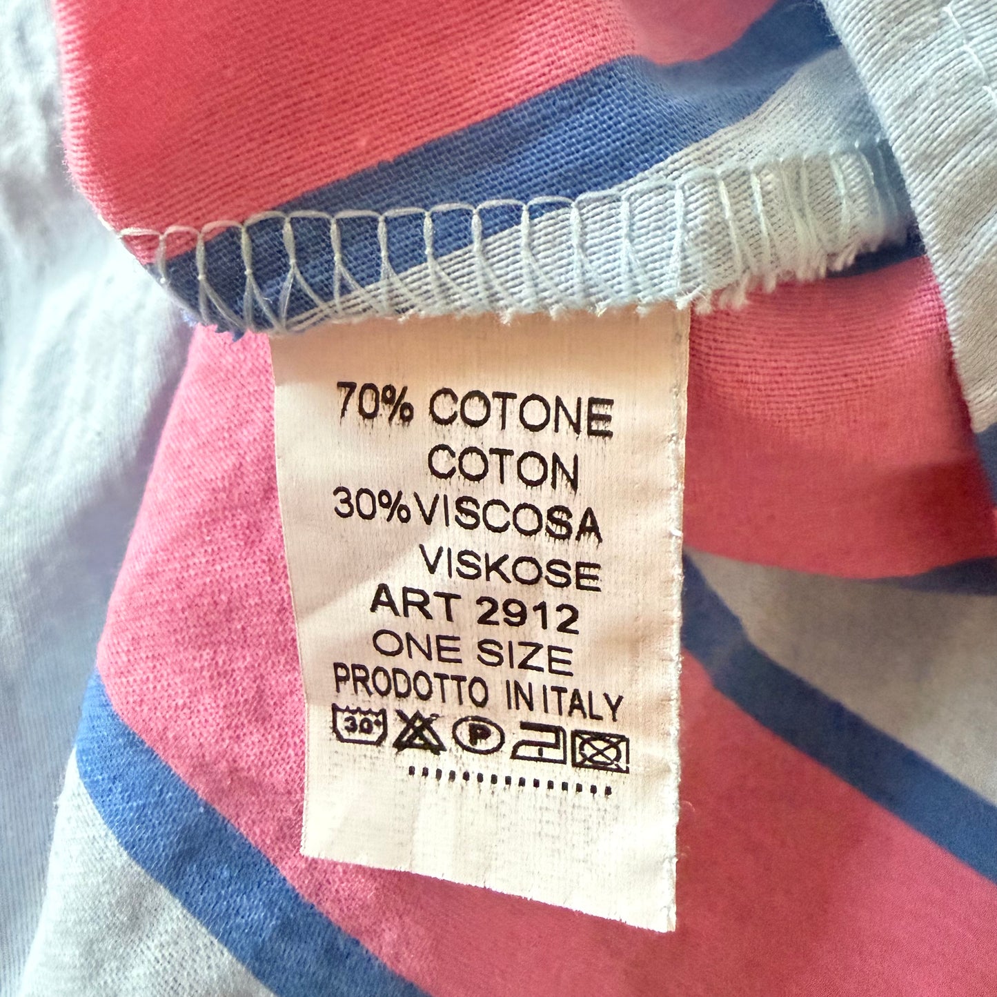 Robe rayures bleues et roses - Lovika