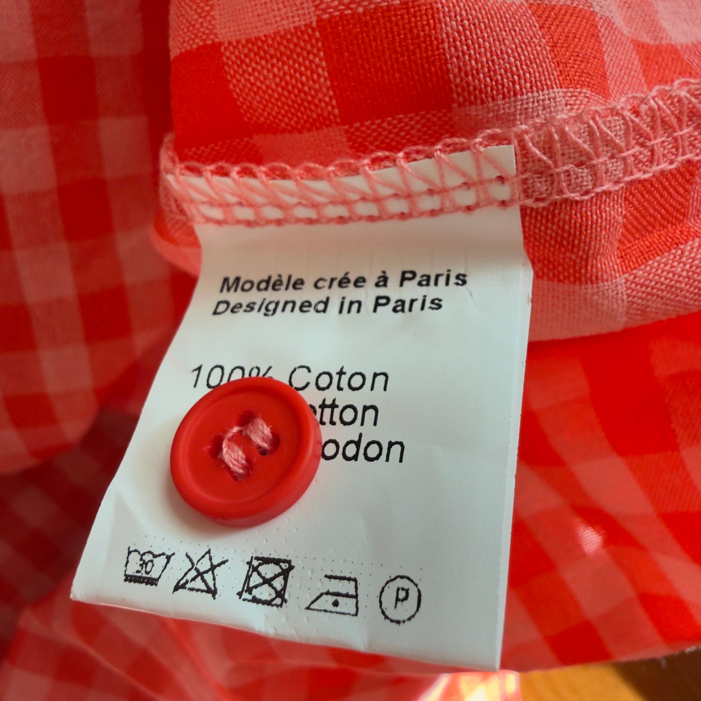 Rot-rosa Vichy-Hemd - Season
