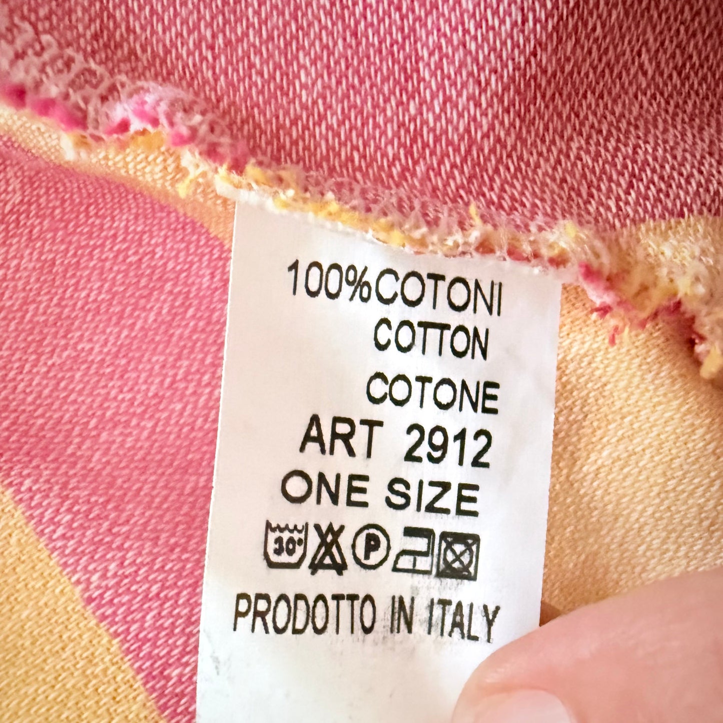 Robe rayée jaune rose - Lovika