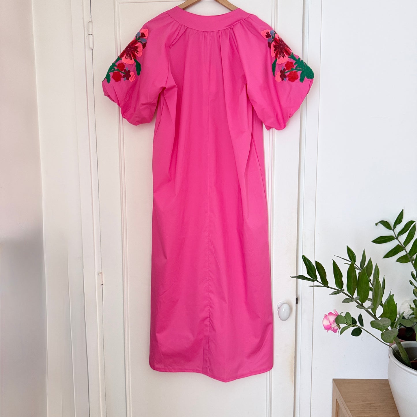 Robe longue bohème rose - Luizacco