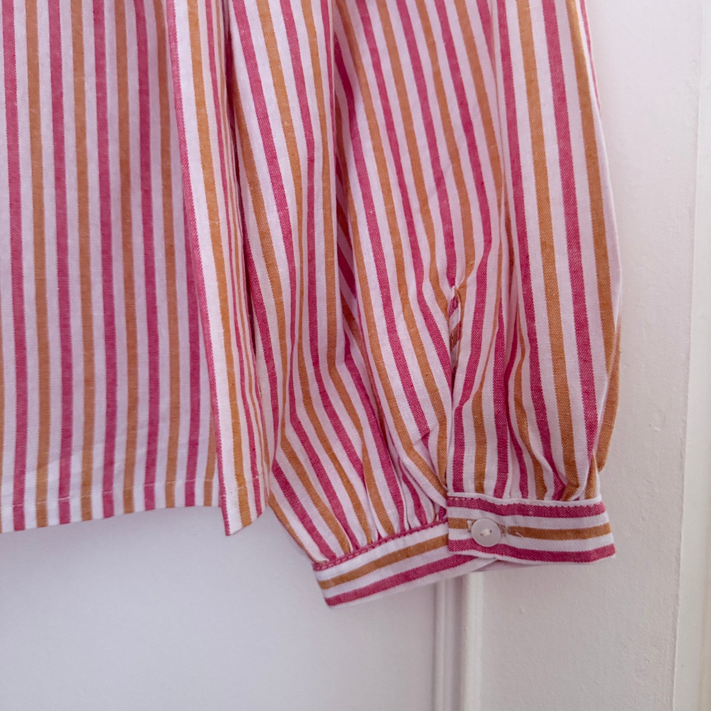 Chemise Camel rose blanche coton