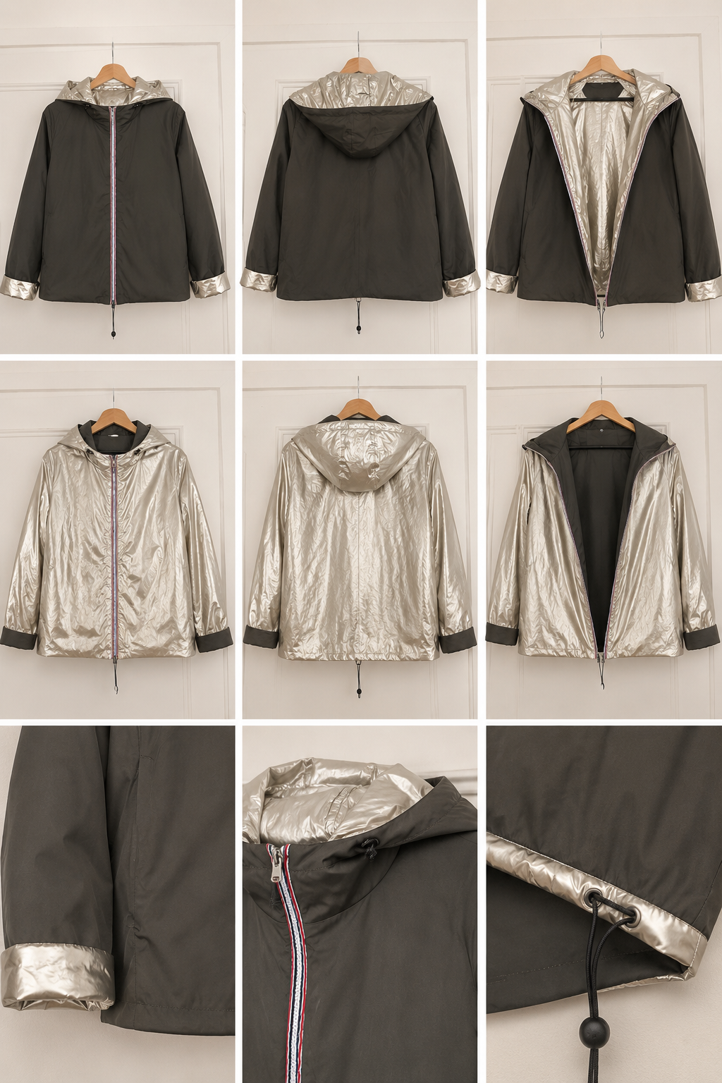 Imperméable réversible mi-saison
