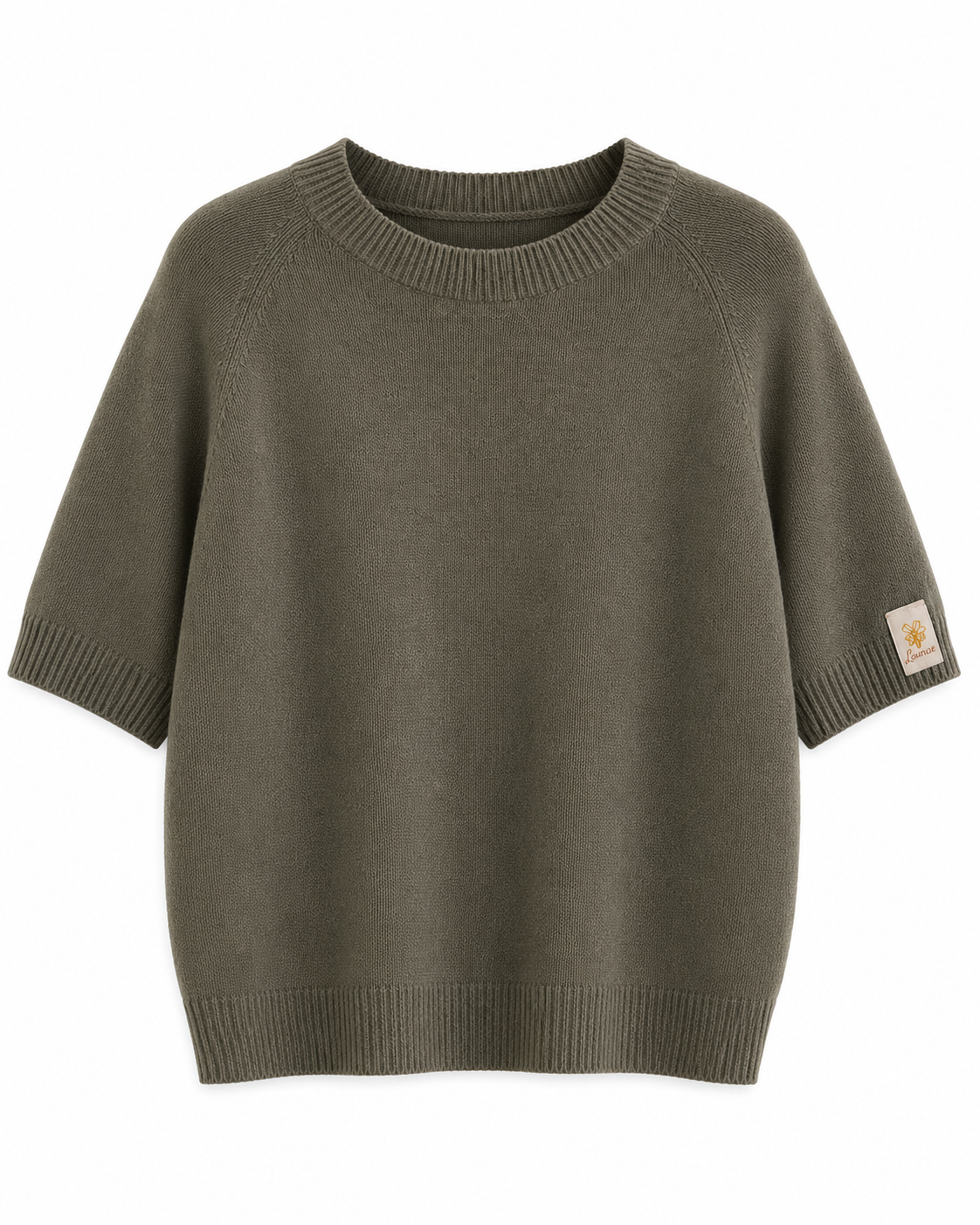 Pull rose manches courtes en maille douce LOUNAE, made in Italy
