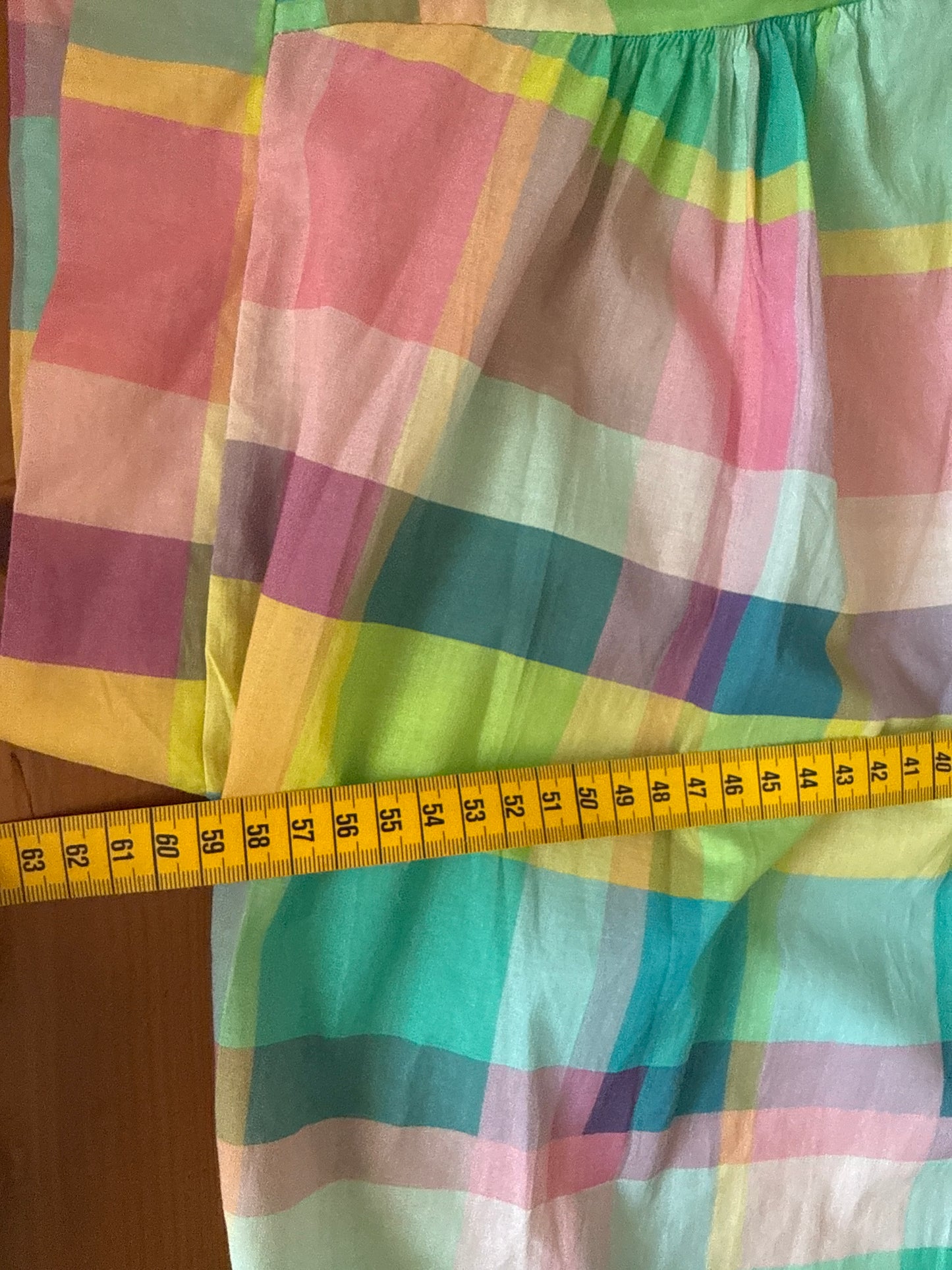 Robe chemise à carreaux pastel - April vintage