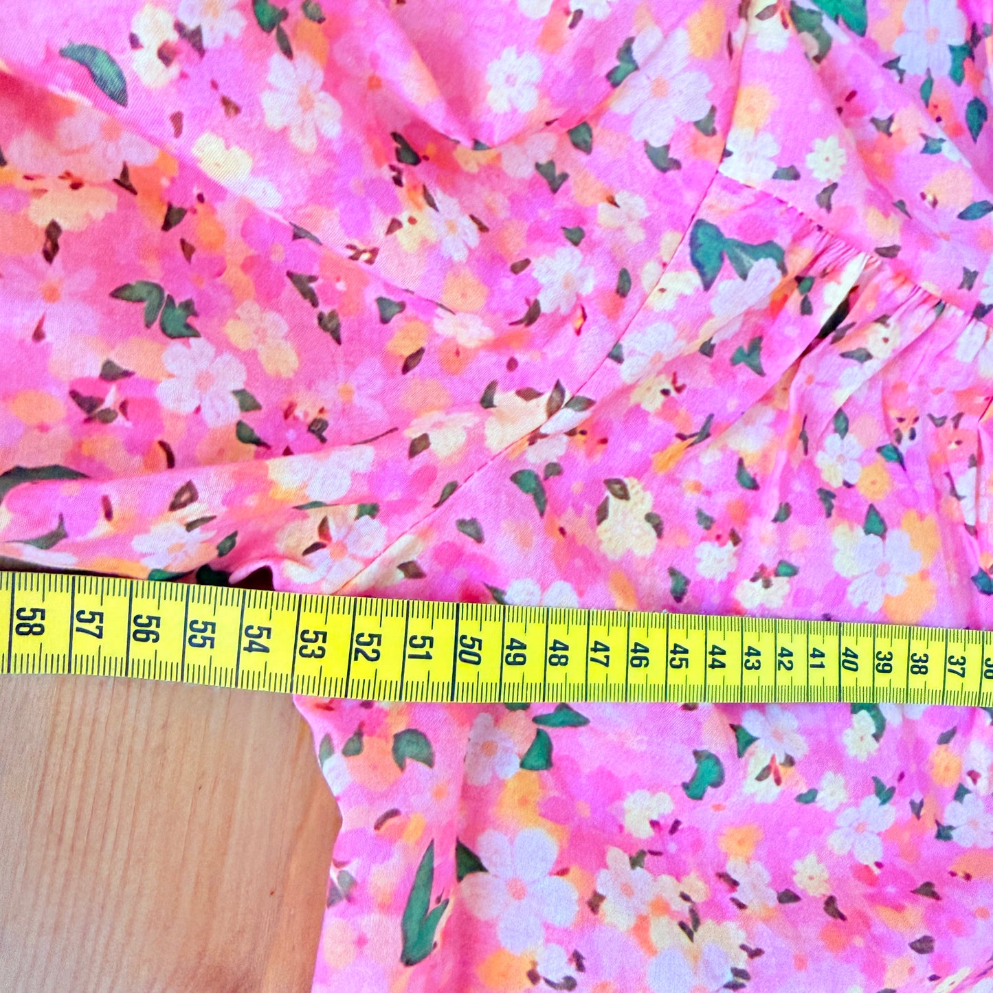 Chemise rose fleurie - April vintage