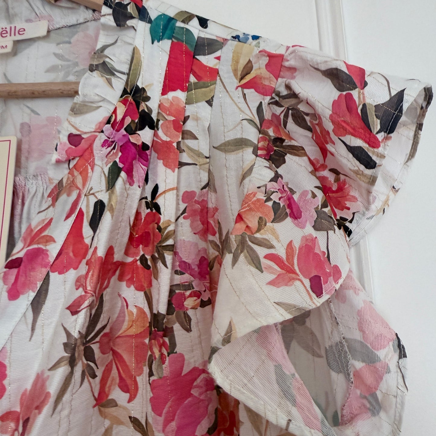 Blouse fleurie manches volantes LOUNAE