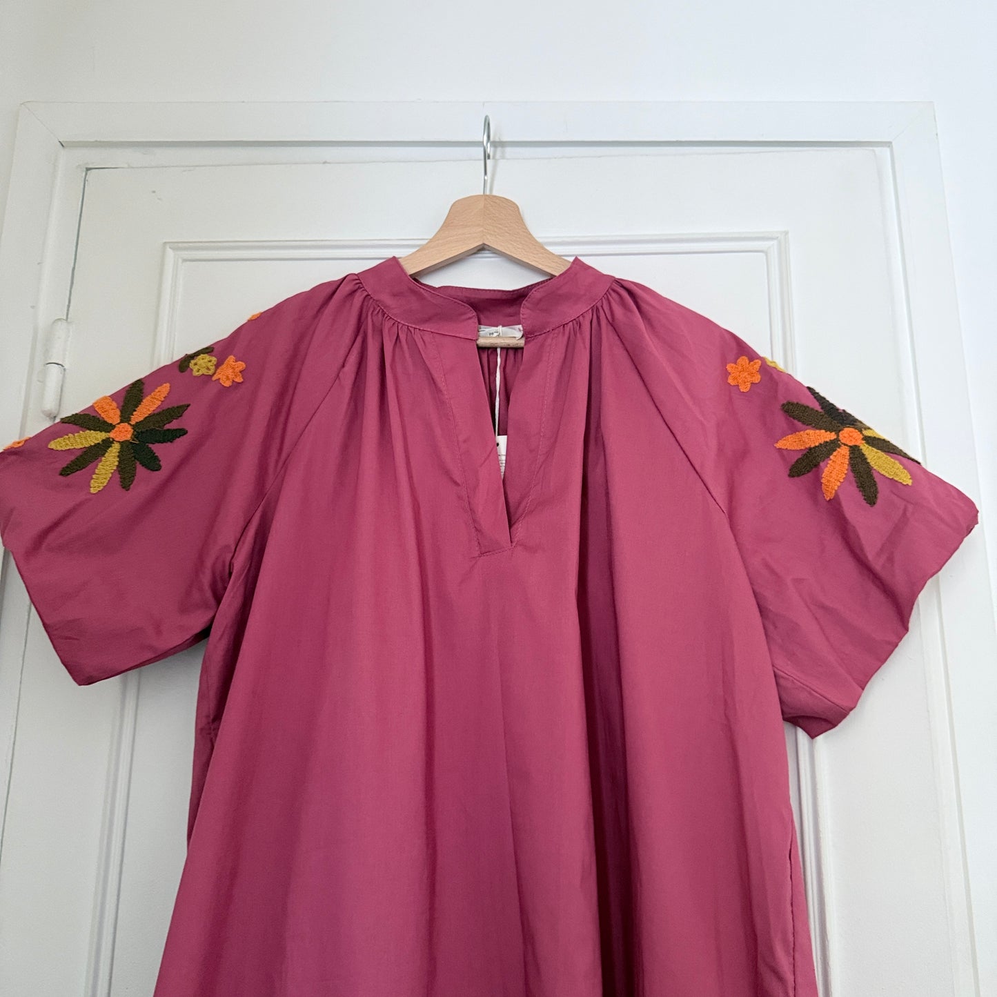 Robe bohème mi-longue terracotta - taille unique LOUNAE