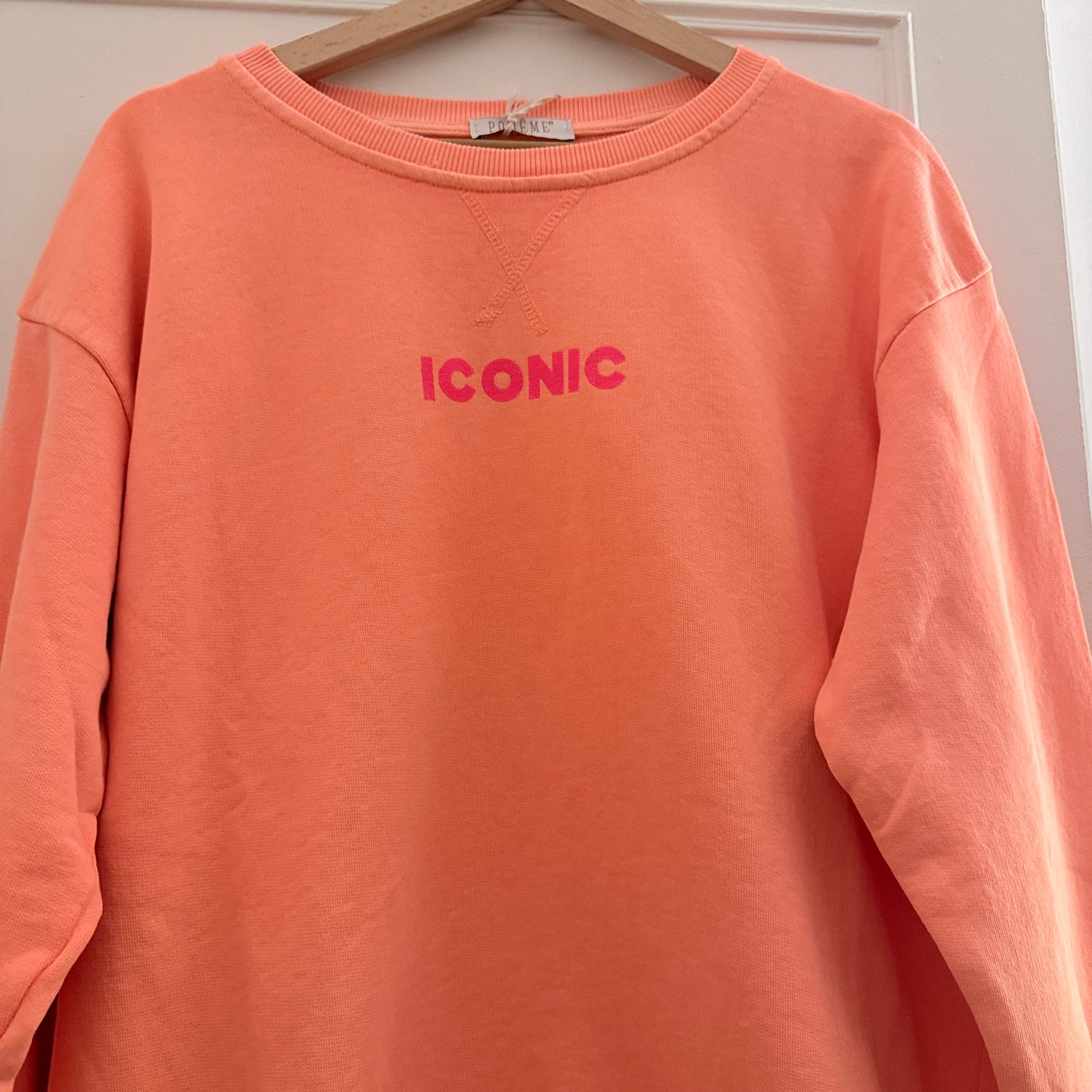 Sweat orange  manches longues ICONIC