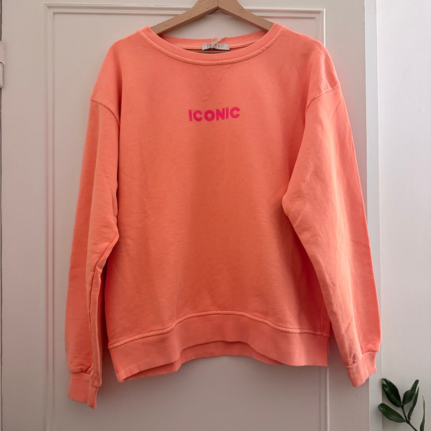 Sweat orange  manches longues ICONIC