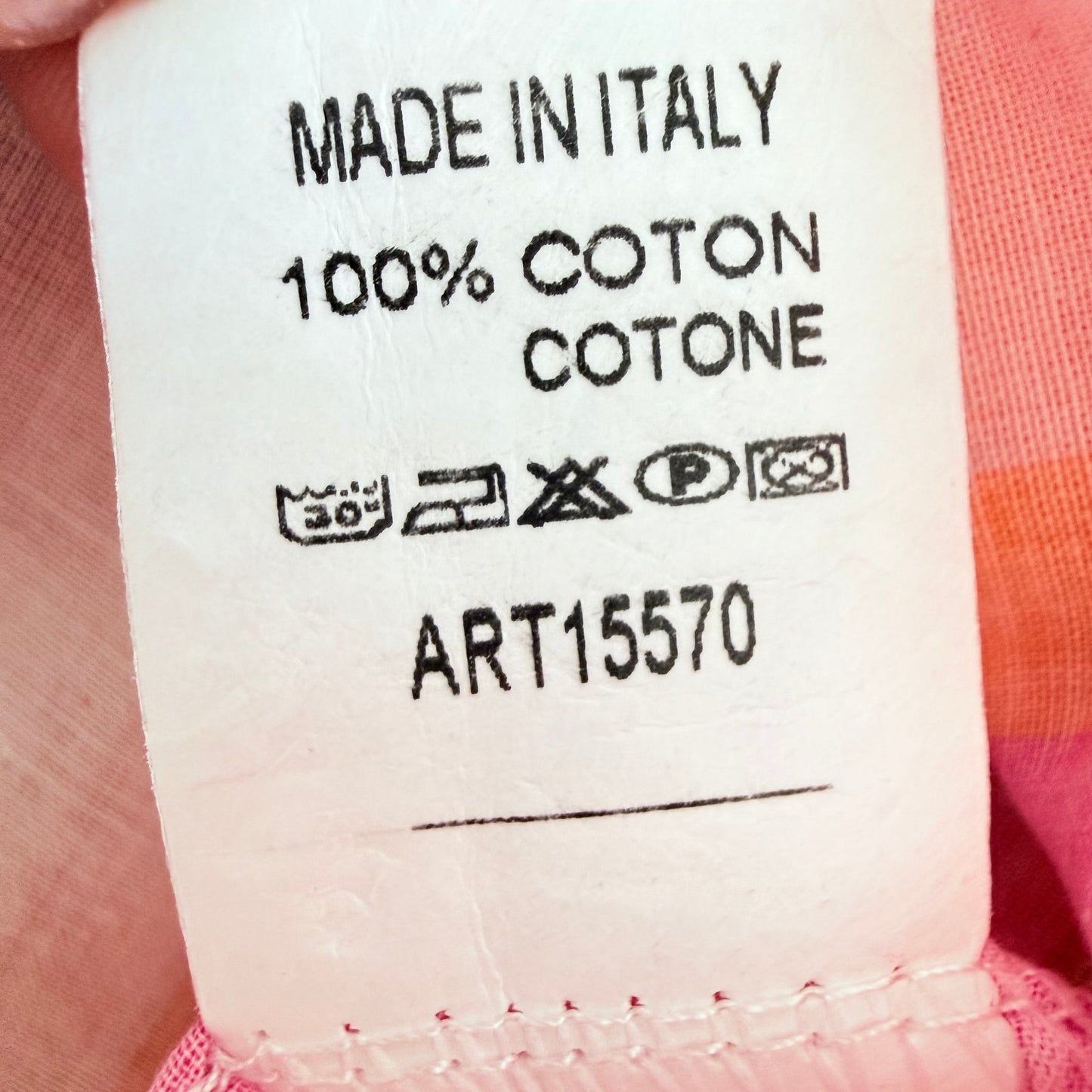 Blouse rayée rose & orange – Luizacco