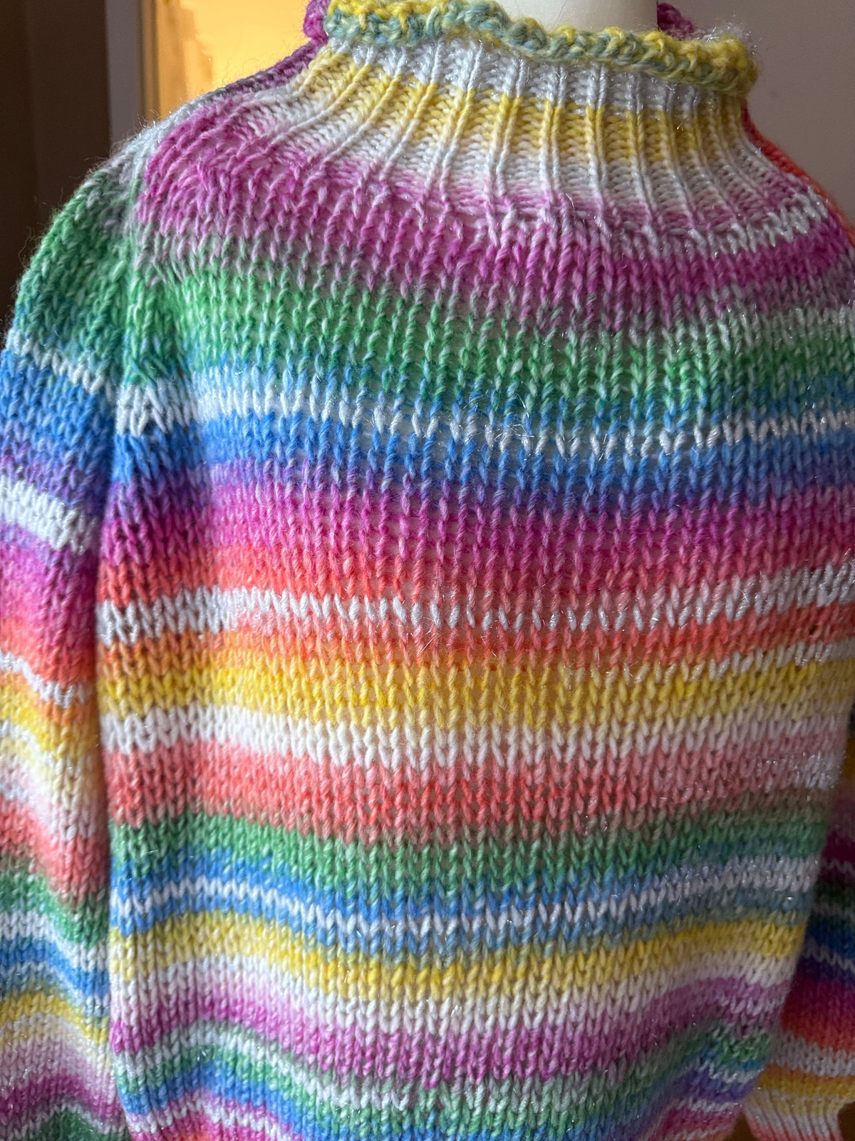 Pull Arc-en-ciel en laine – Fabriqué en Italie LOUNAE