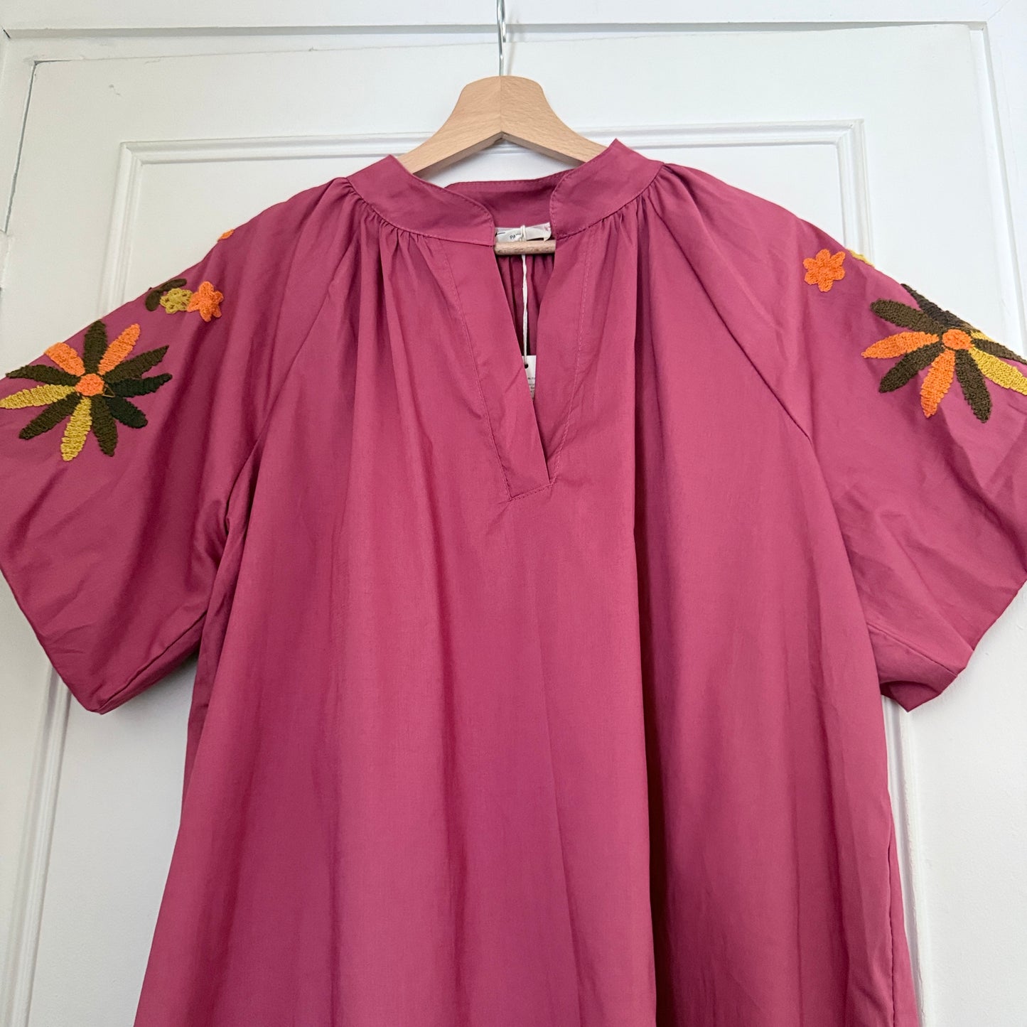 Robe bohème mi-longue terracotta - taille unique LOUNAE