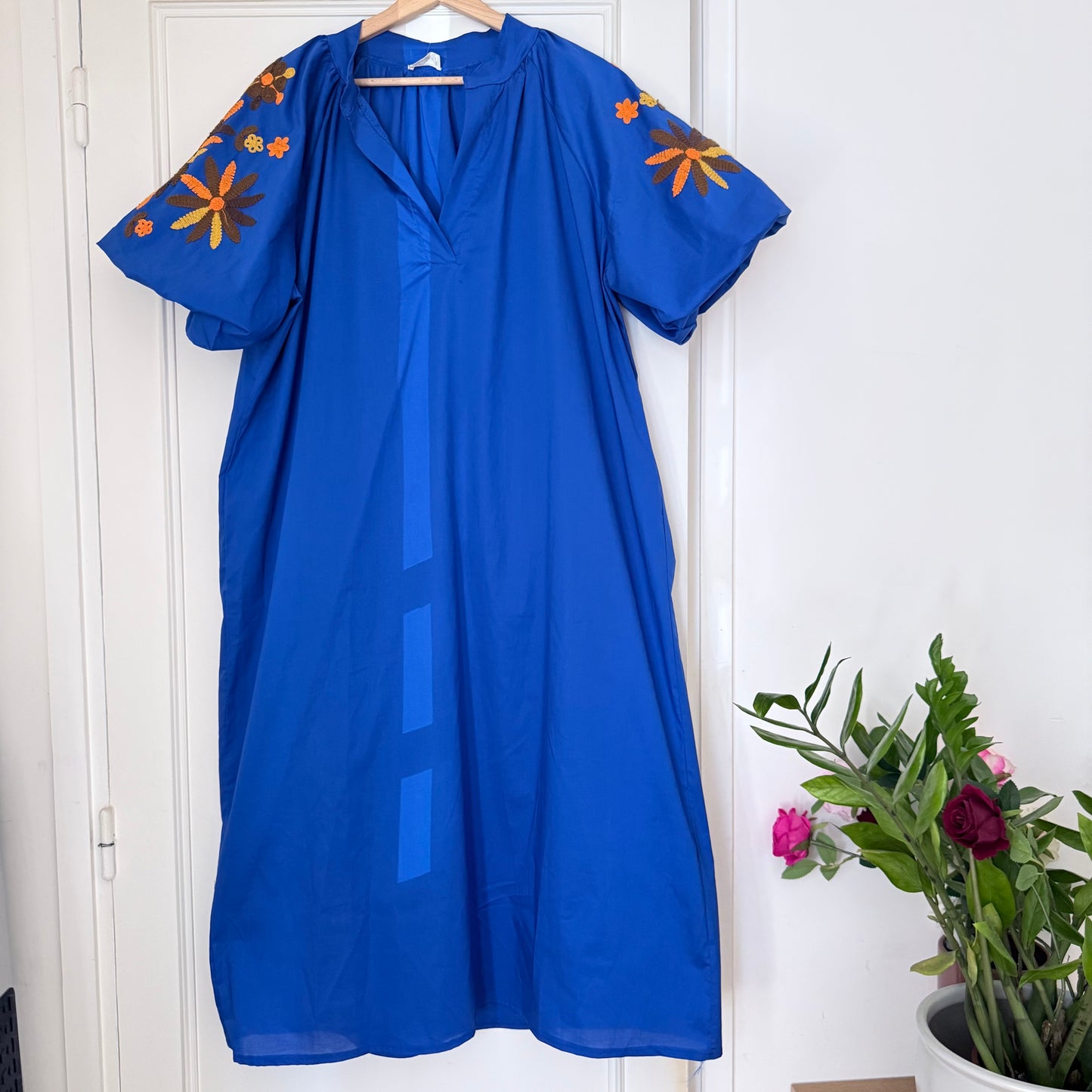 Robe longue bohème bleue  - Luizacco