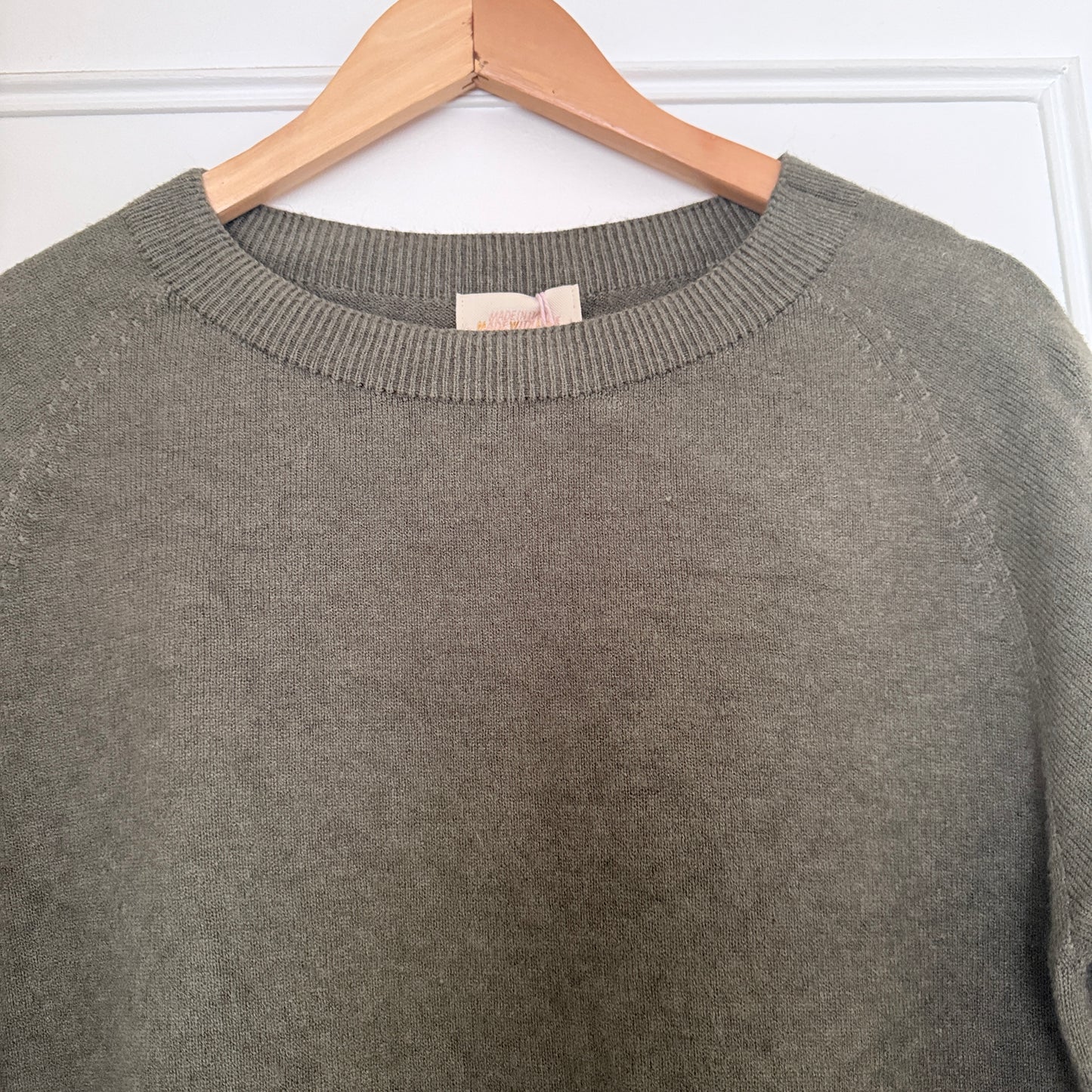 Pull col rond rose manches courtes - Taille unique LOUNAE