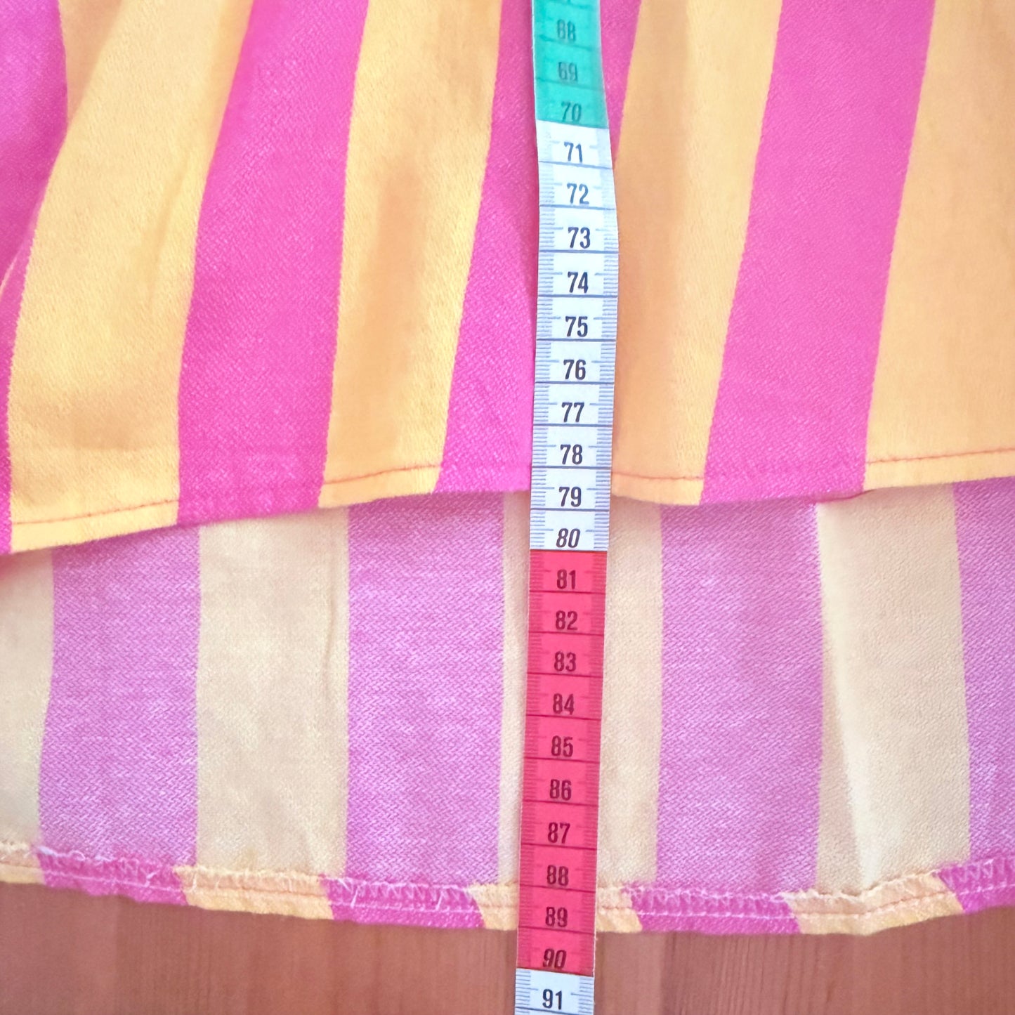 Robe rayée jaune rose - Lovika