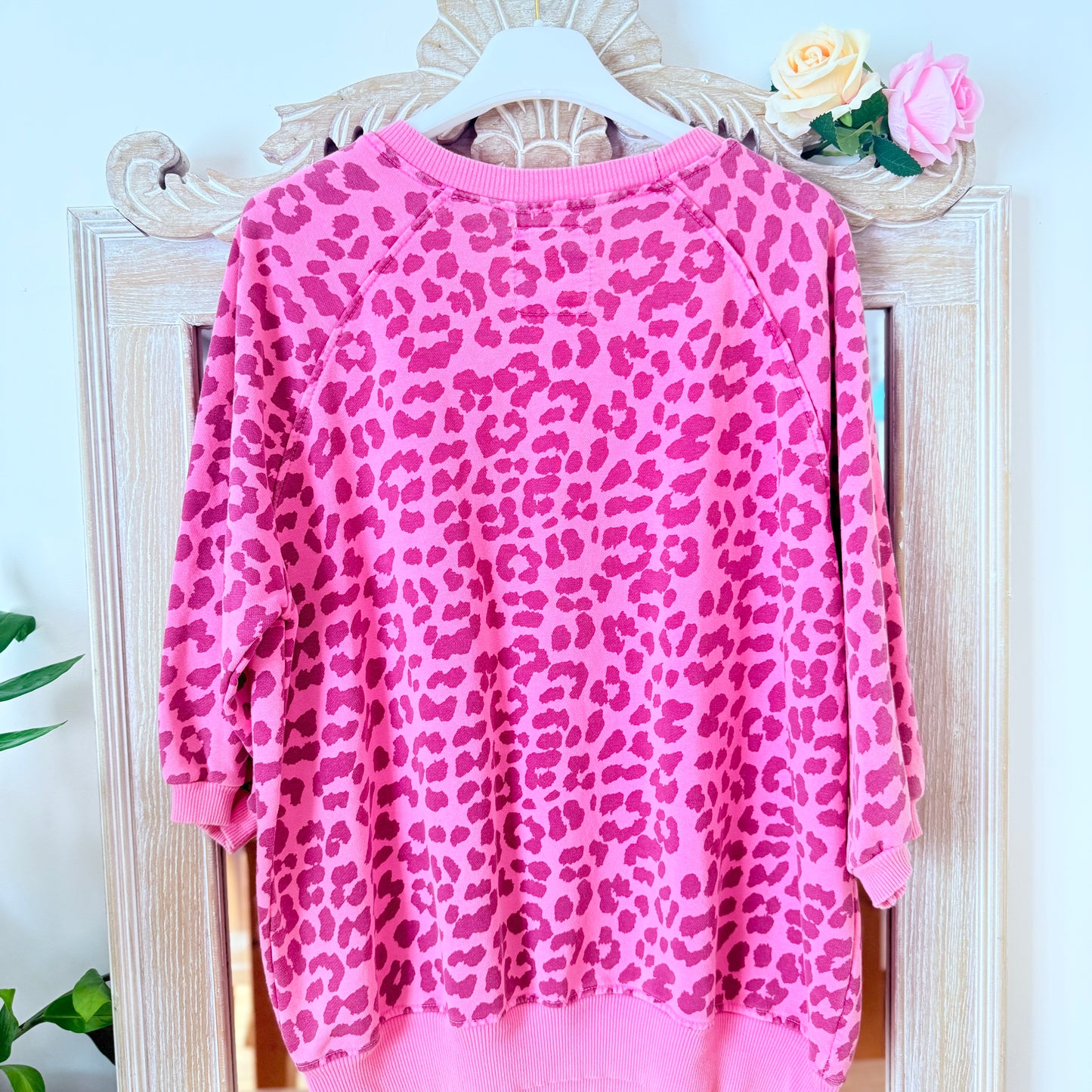 Rosa Leopard-Sweatshirt ICONIC - April Vintage