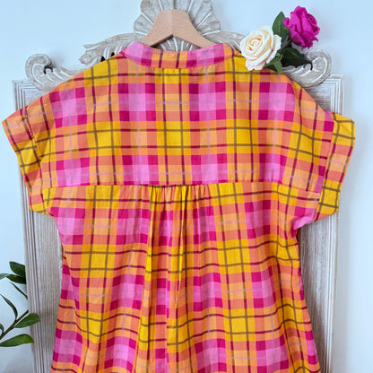 Robe chemise orange rose - April vintage LOUNAE