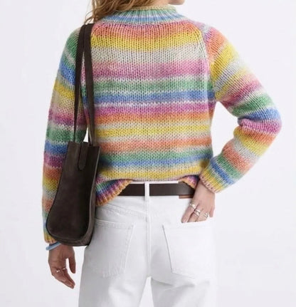 Pull Arc-en-ciel en laine – Fabriqué en Italie LOUNAE