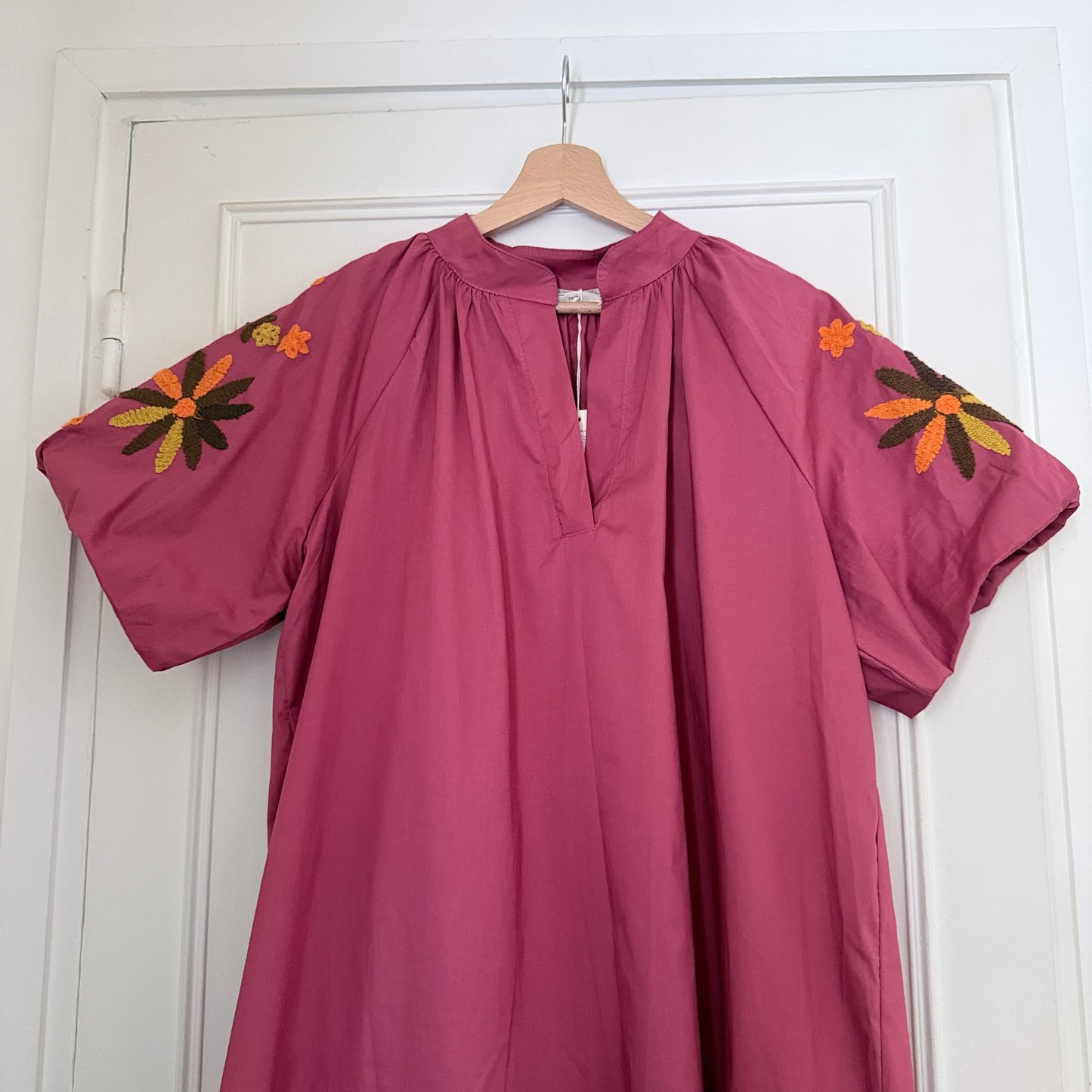 Robe bohème mi-longue terracotta - taille unique LOUNAE