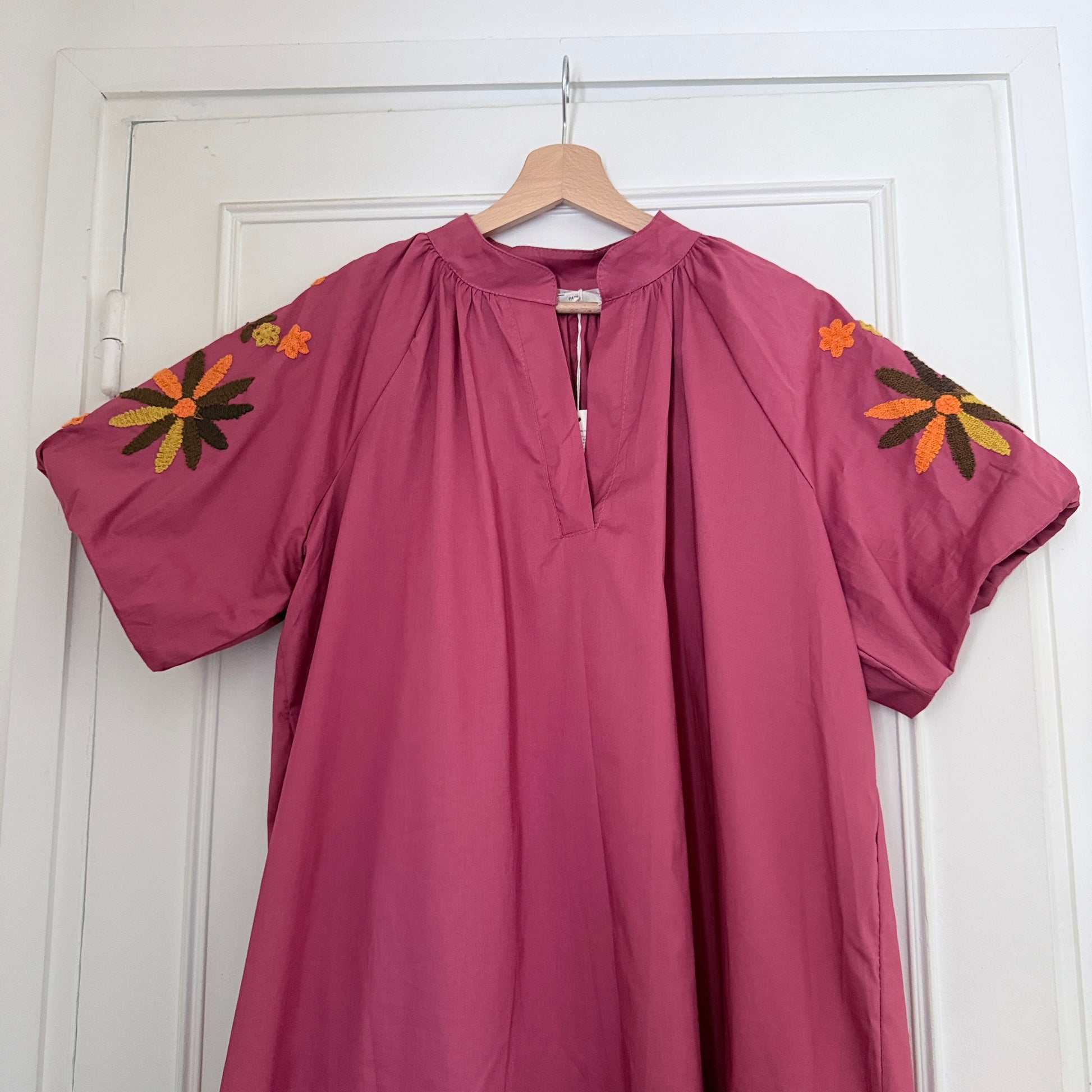 Robe bohème mi-longue terracotta - taille unique LOUNAE