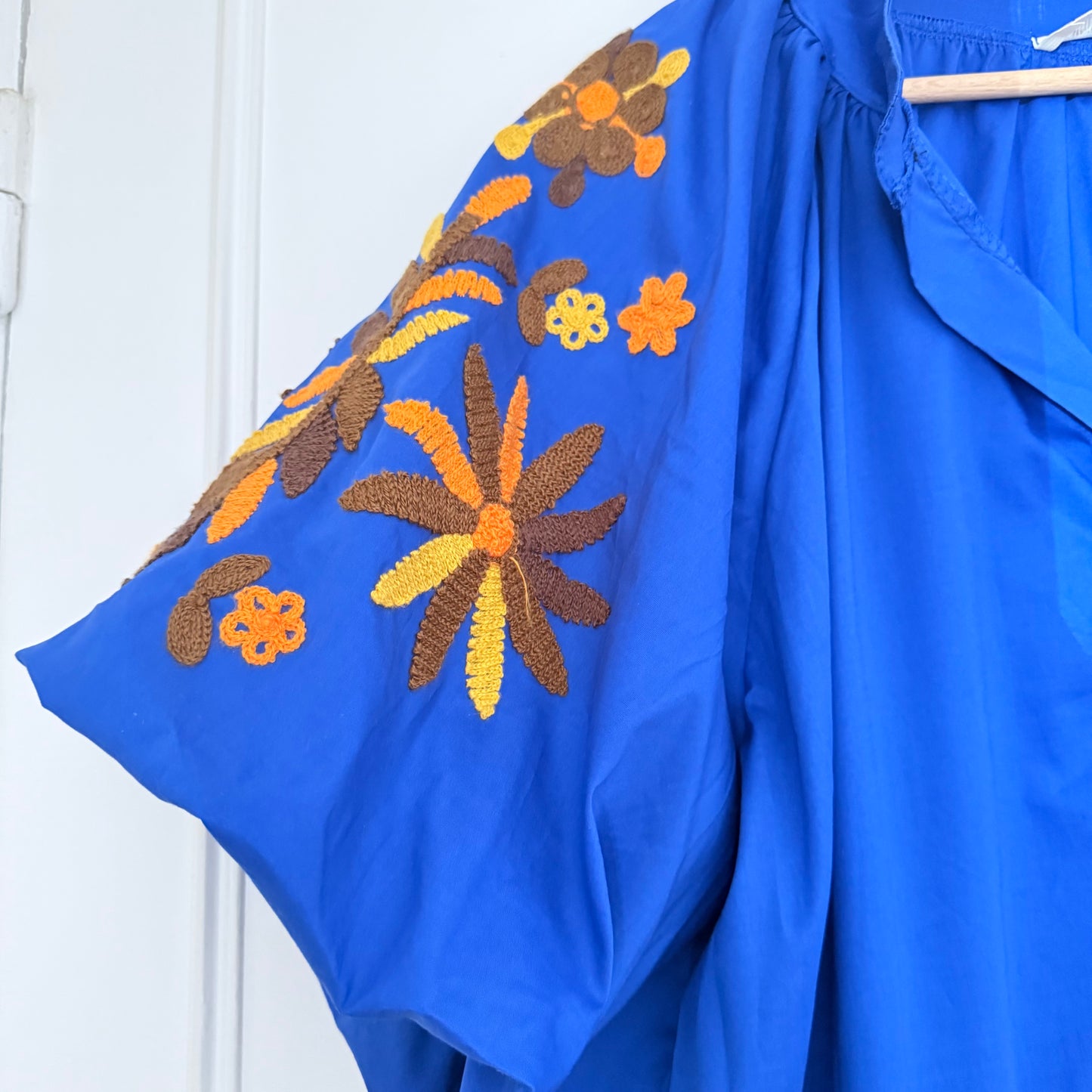 Robe longue bohème bleue  - Luizacco
