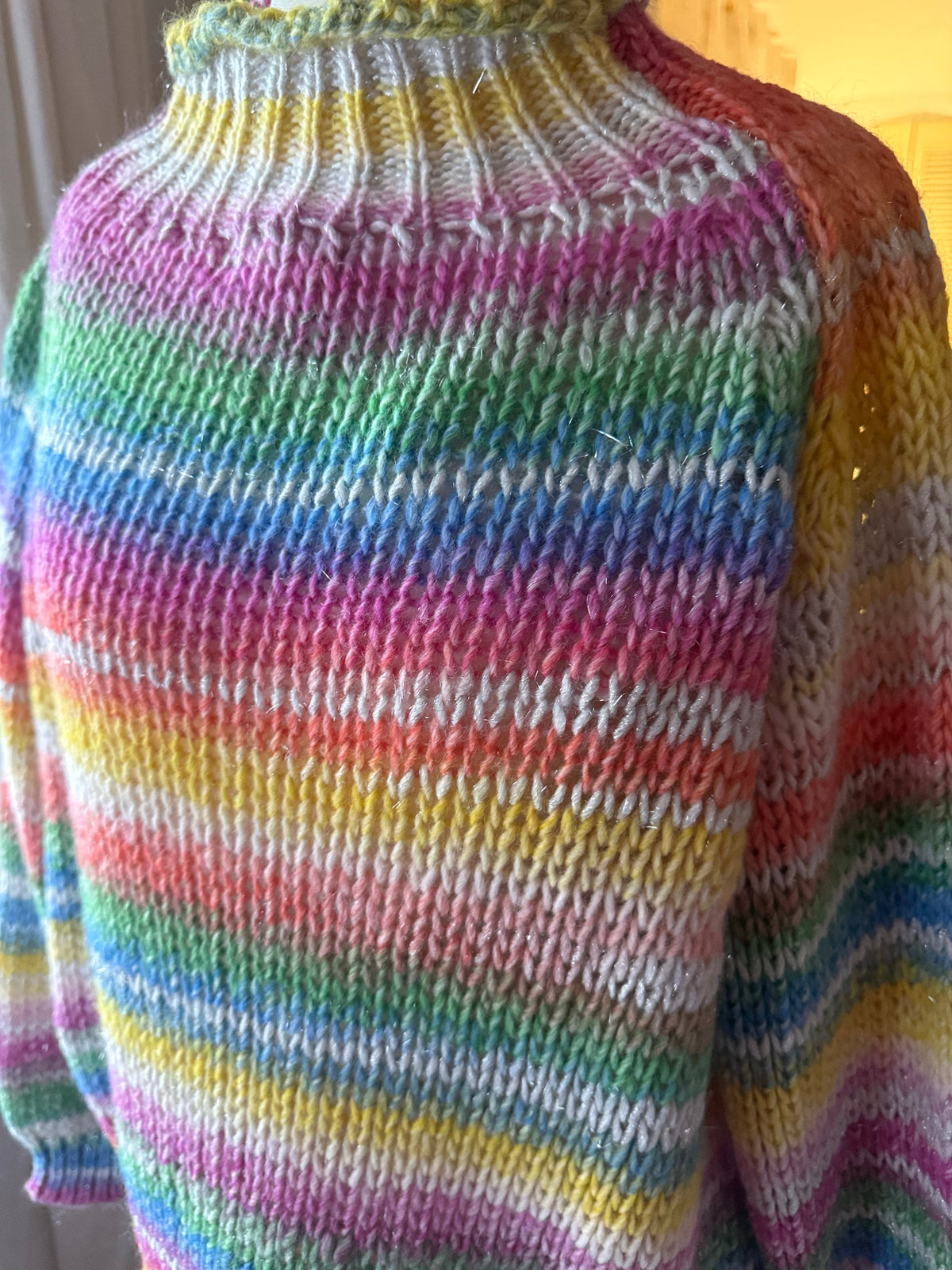Pull Arc-en-ciel en laine – Fabriqué en Italie LOUNAE