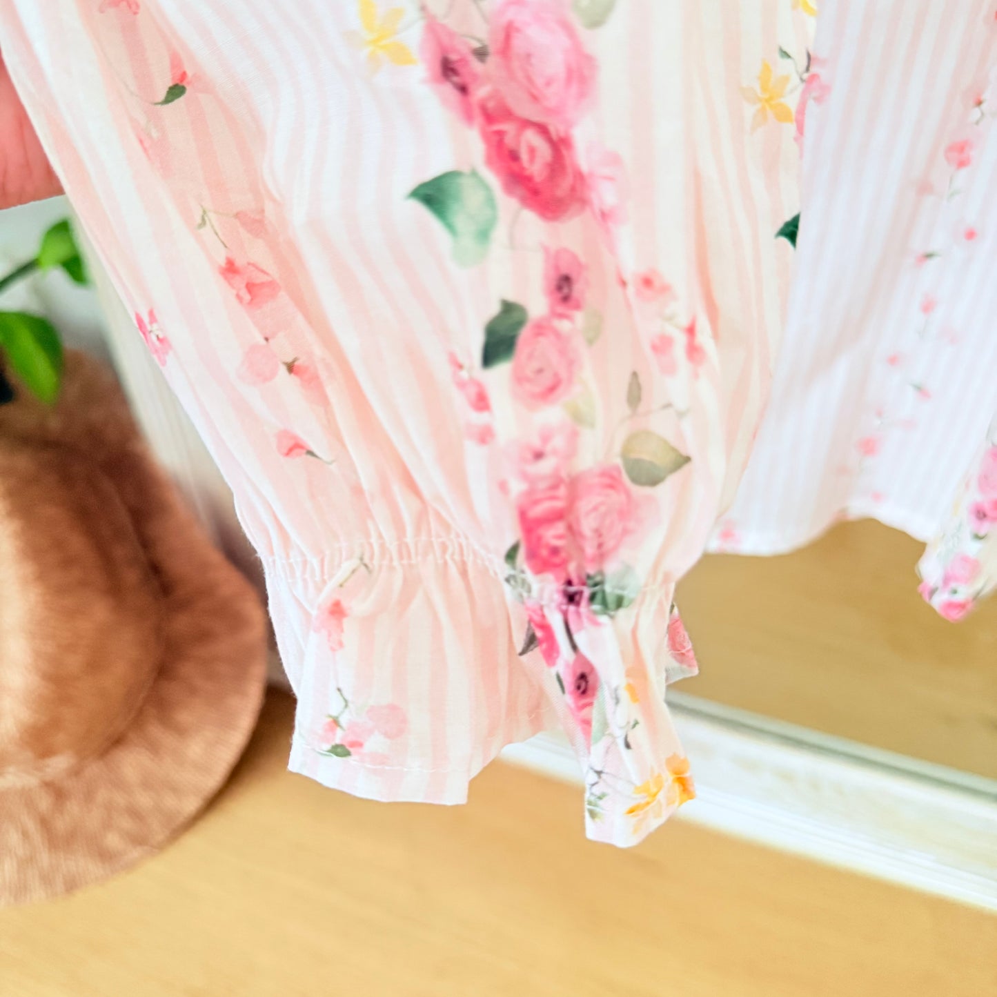 Pink floral shirt - April vintage