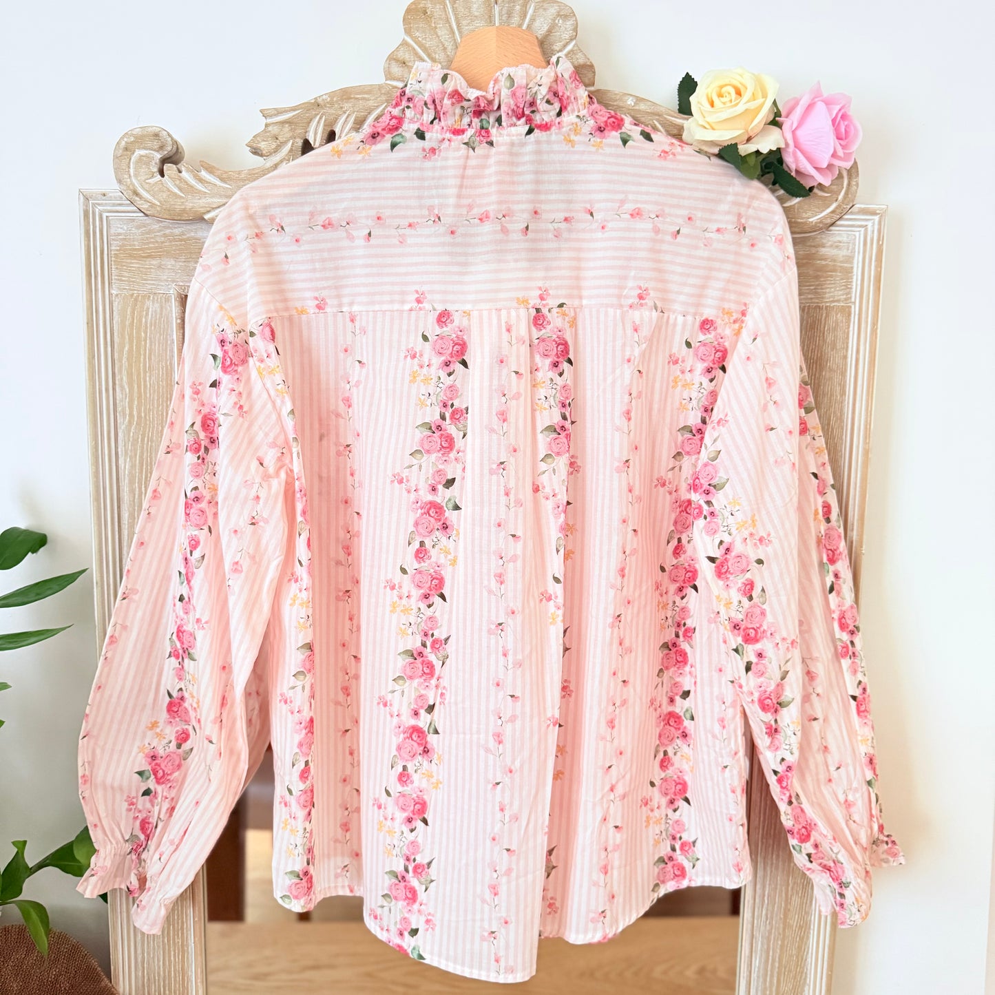 Pink floral shirt - April vintage