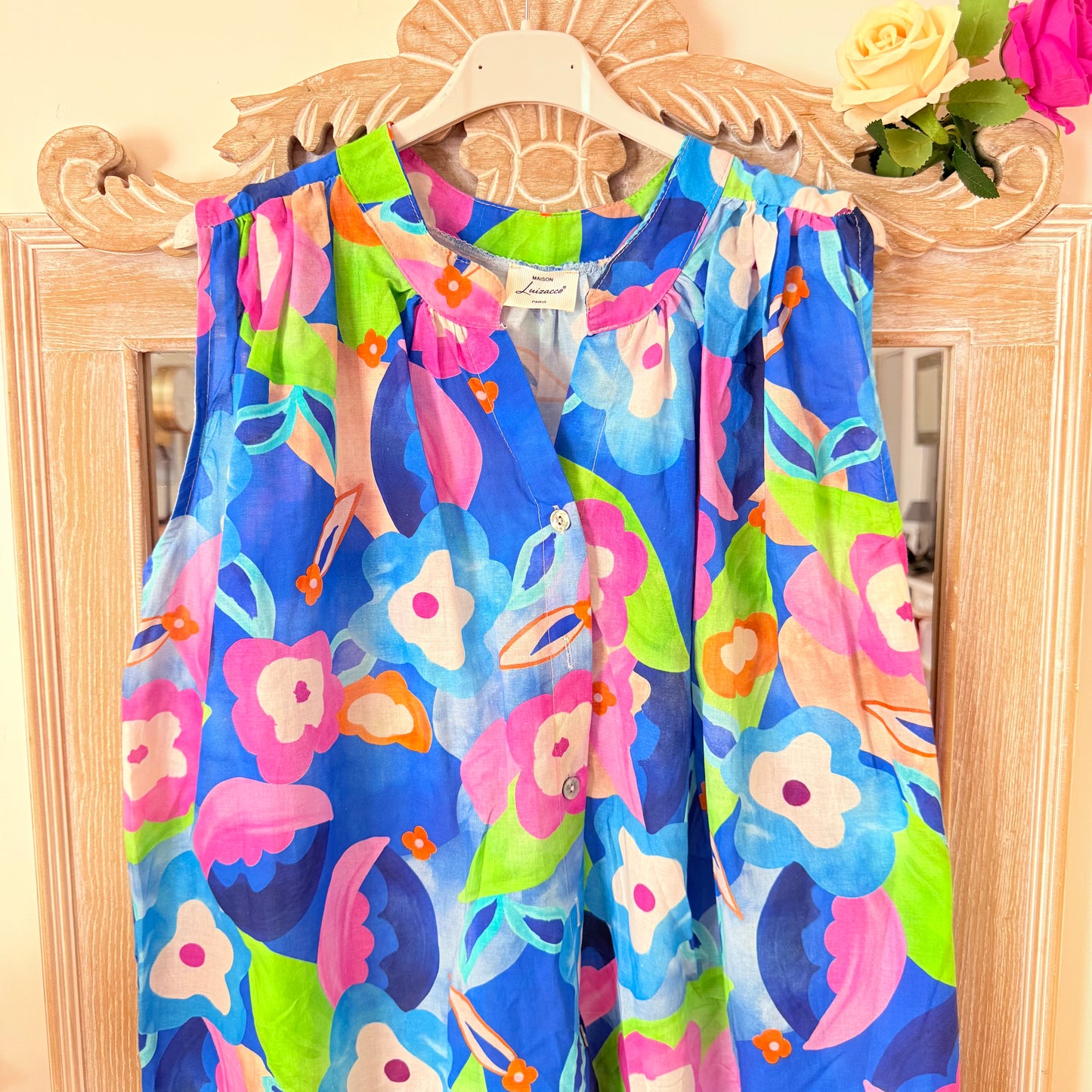 Blouse fleurie colorée - Maison Luizacco
