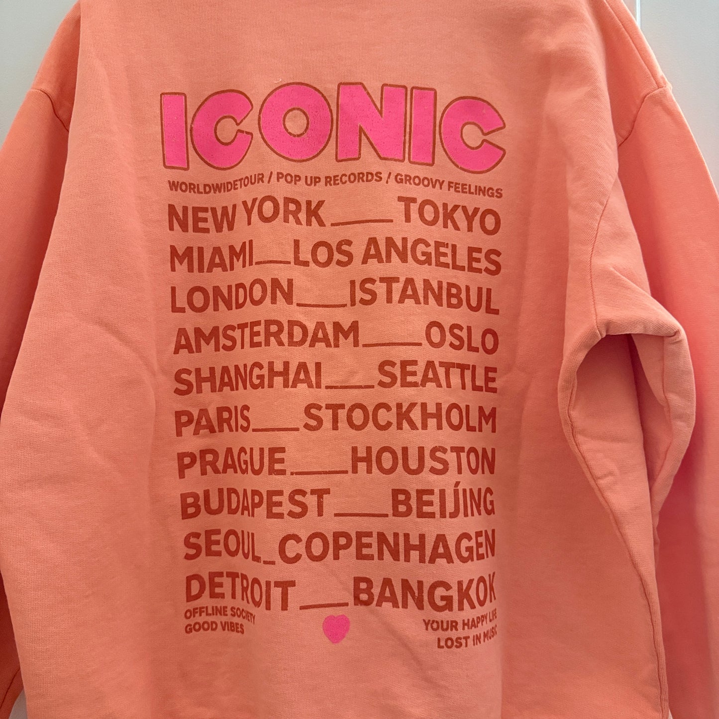 Sweat orange  manches longues ICONIC