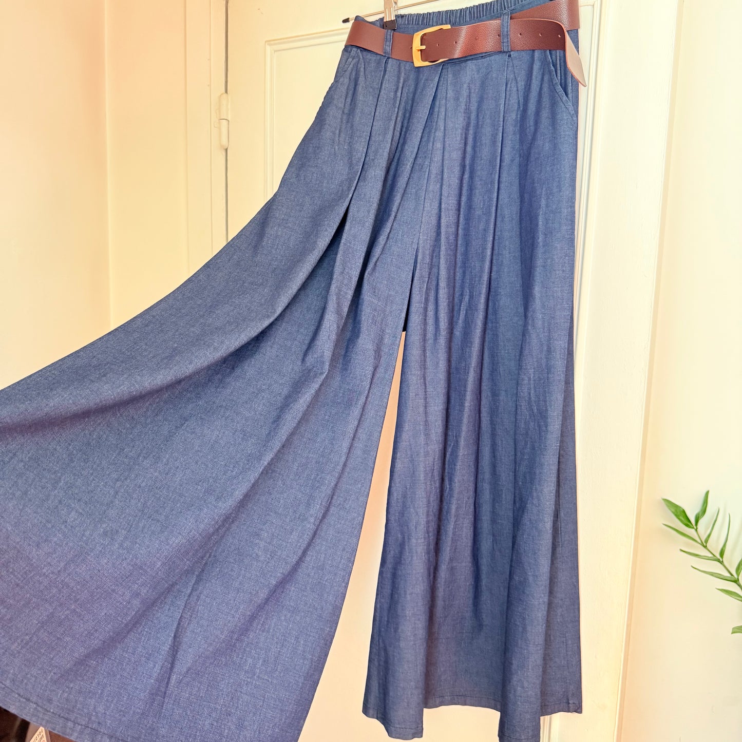 Pantalon palazzo bleu - New collection