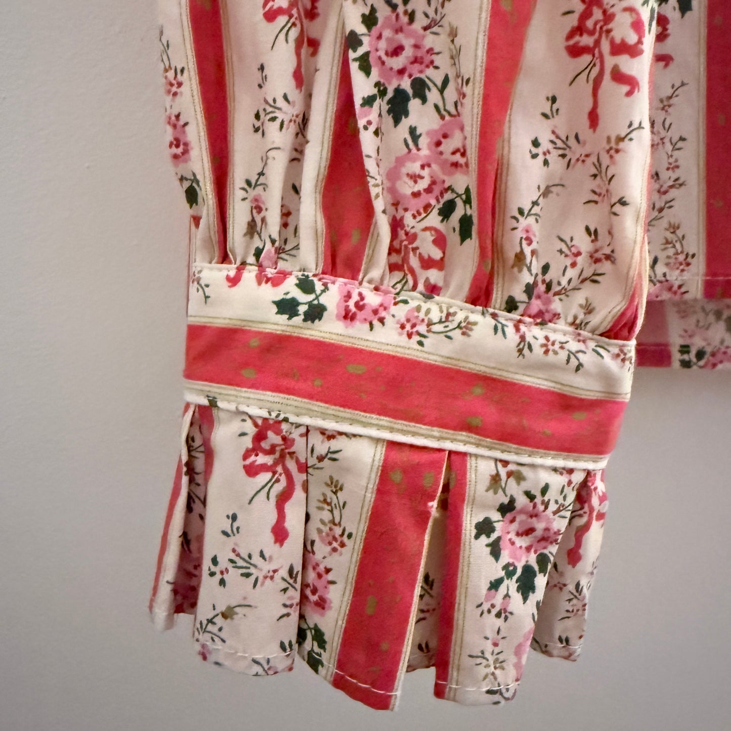 Chemise fleurie corail en coton – Charlior