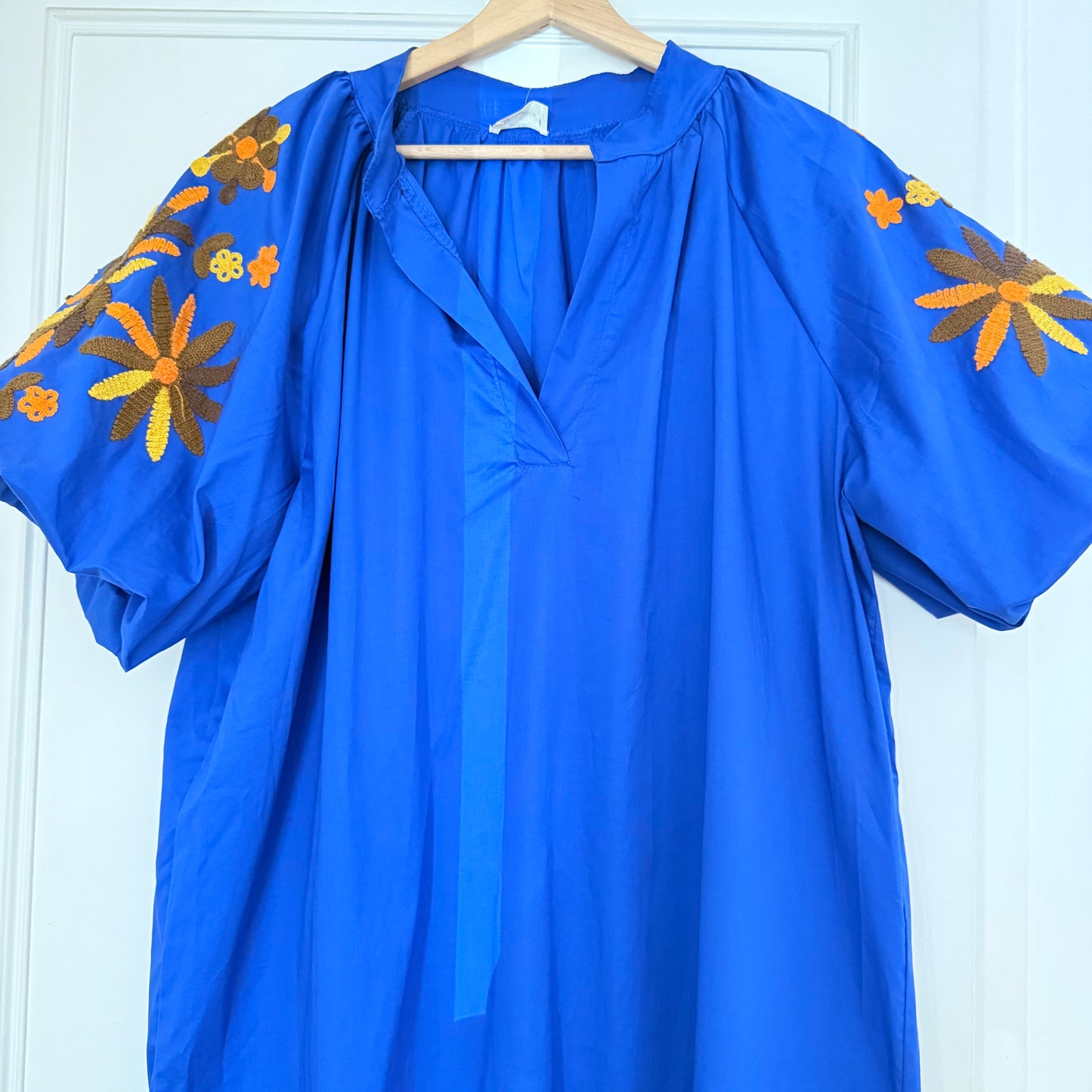 Robe longue bohème bleue  - Luizacco
