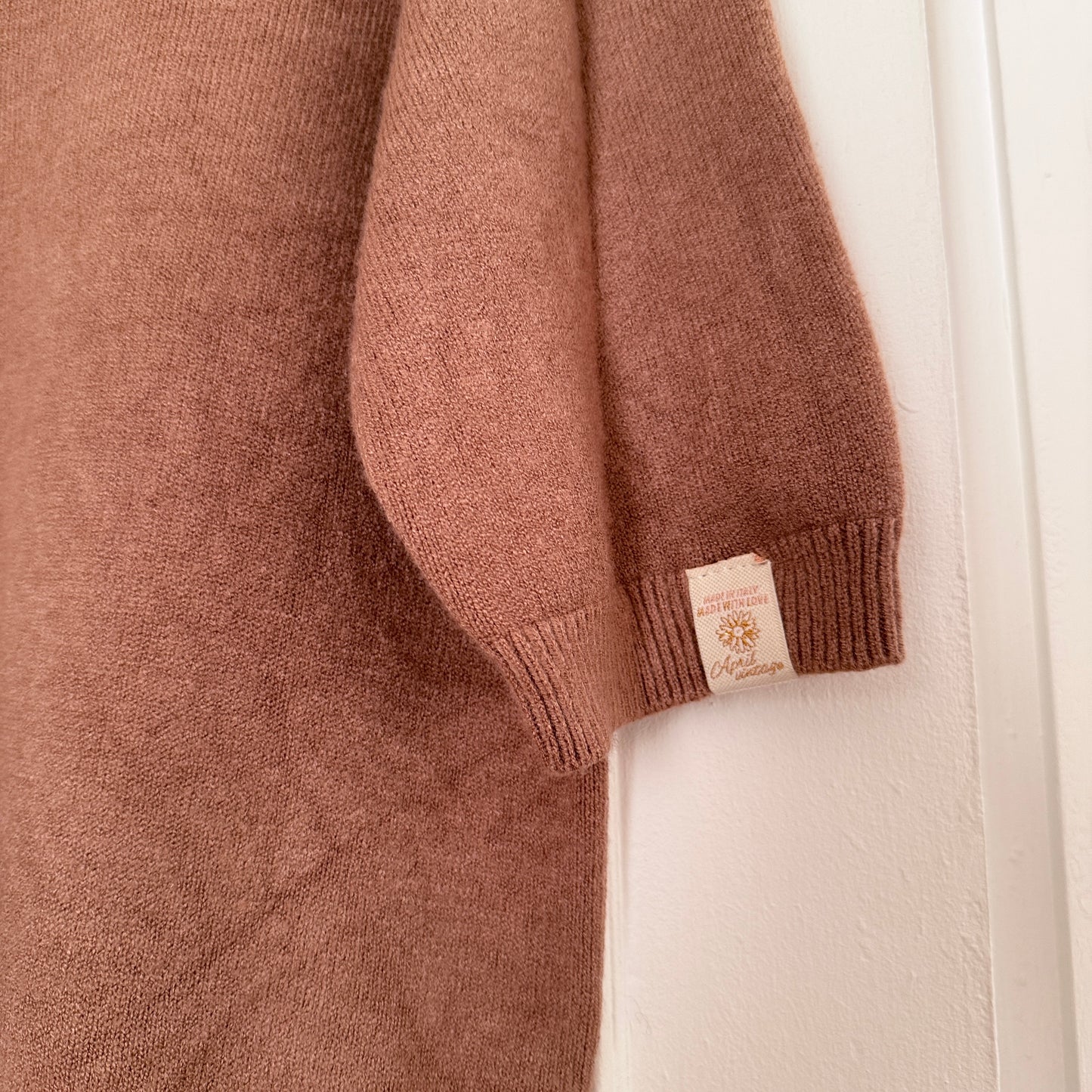 Pull marron manches courtes LOUNAE
