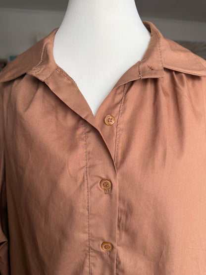 Chemise Manches Longues Brodée Camel LOUNAE