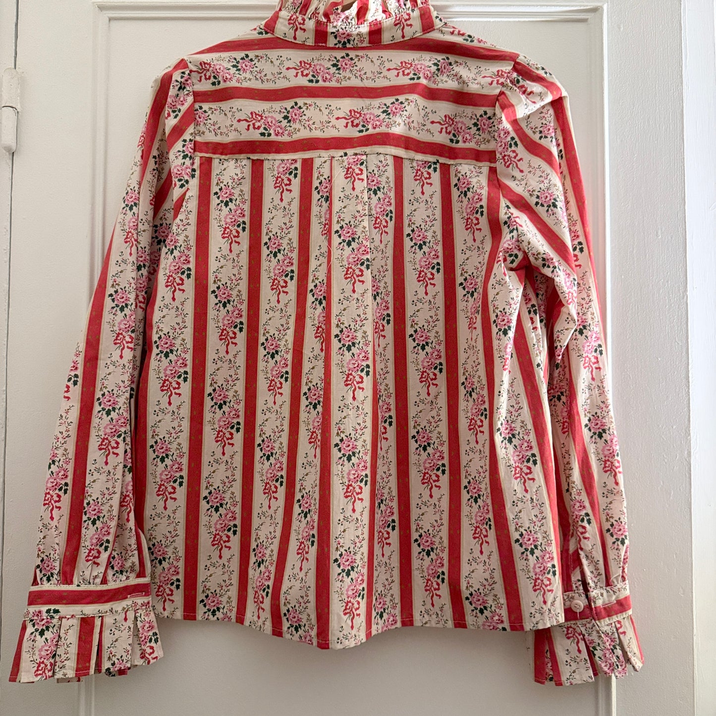 Chemise fleurie corail en coton – Charlior