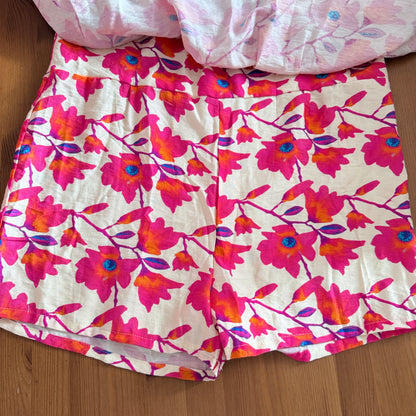 Robe short intégré fleurie en viscose LOUNAE