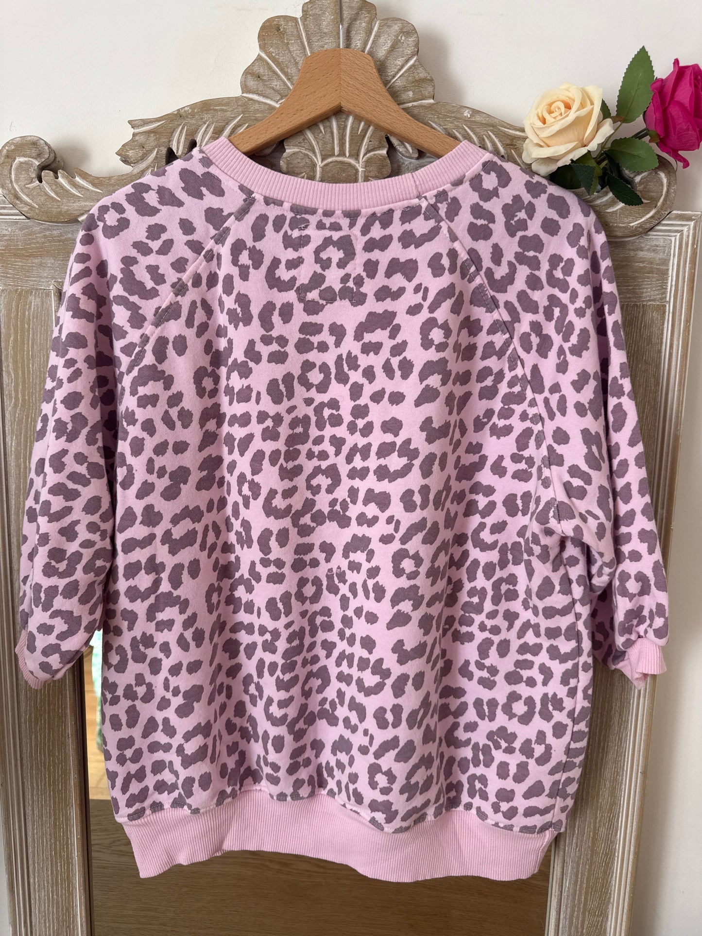 Sweat léopard rose clair ICONIC - April vintage