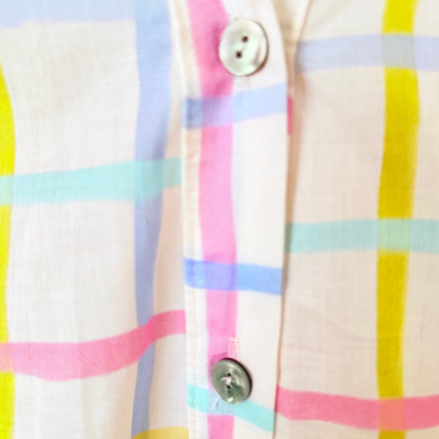 Robe blanche carreaux - April vintage