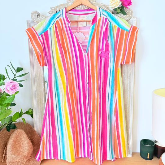 Robe rayé colorée - April vintage