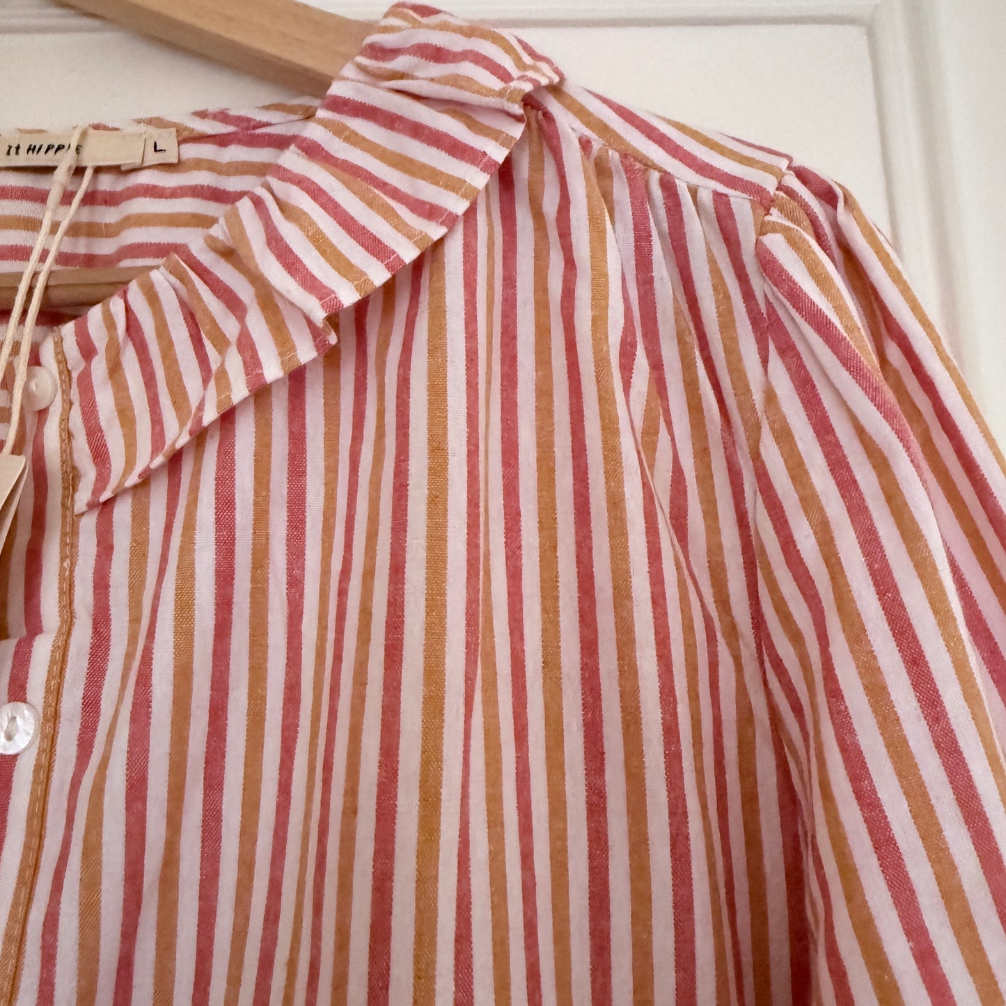 Chemise Camel rose blanche coton