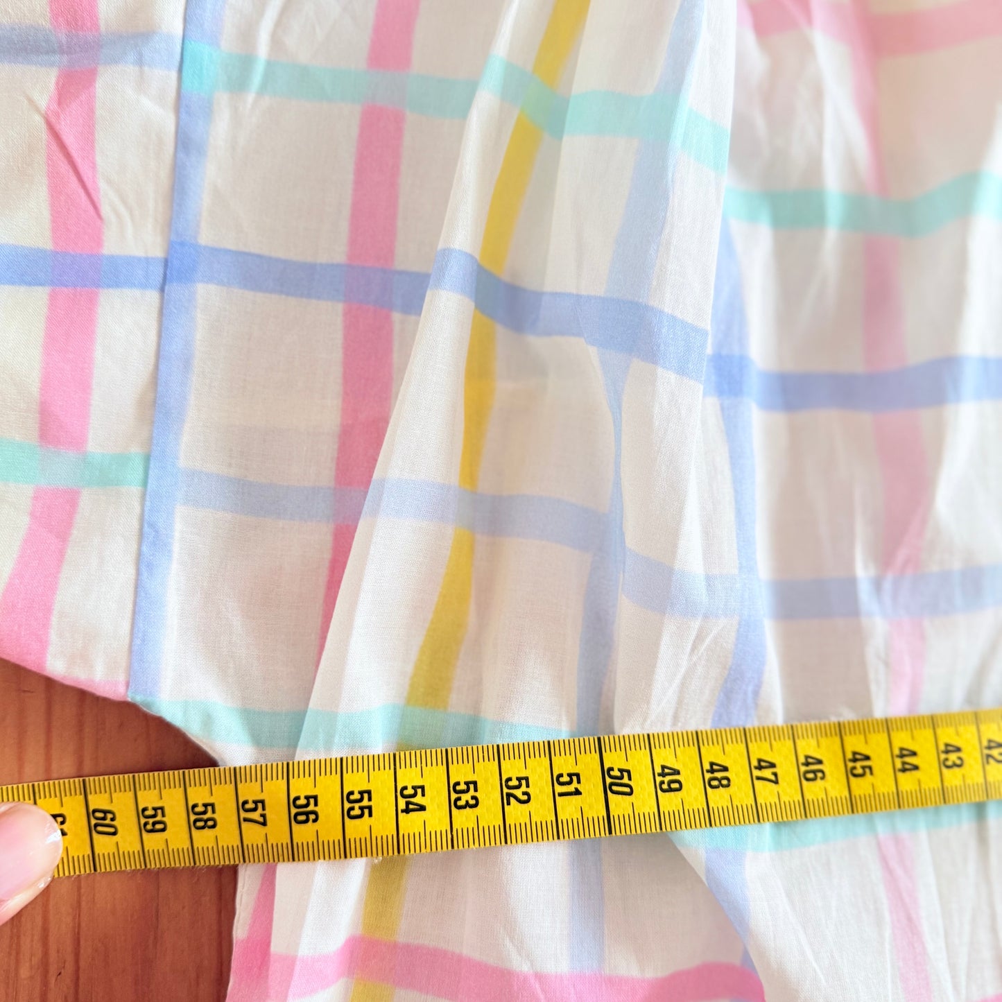 Robe blanche carreaux - April vintage