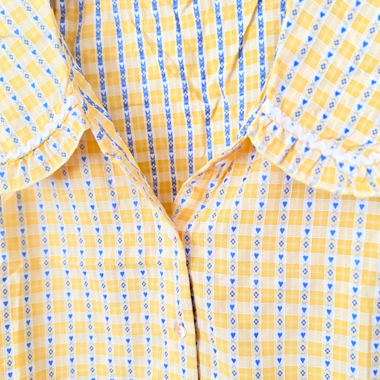 Chemise jaune et bleue col - Season