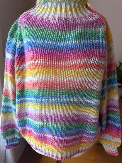 Pull Arc-en-ciel en laine – Fabriqué en Italie LOUNAE