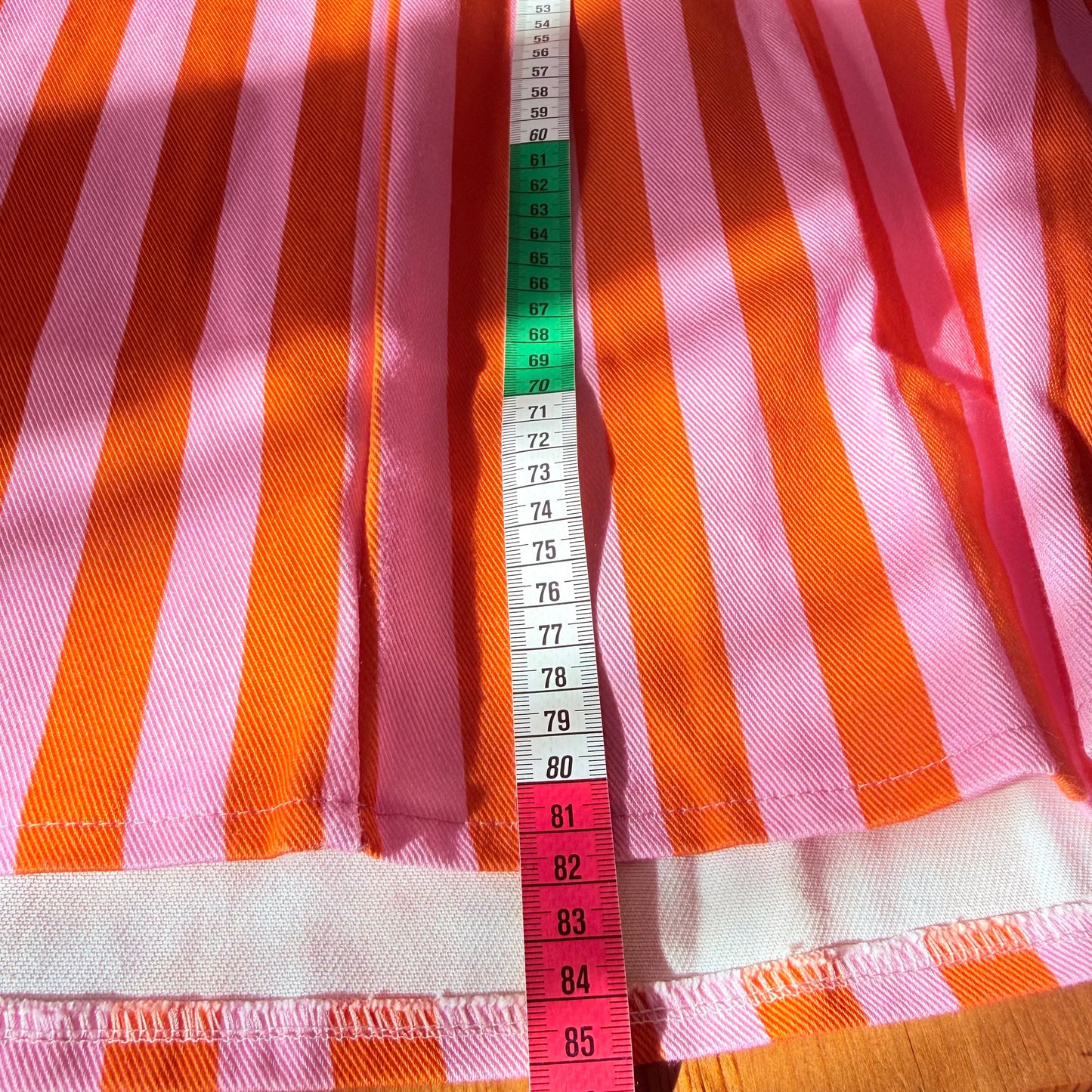 Robe bohème rayée orange rose - Pohême