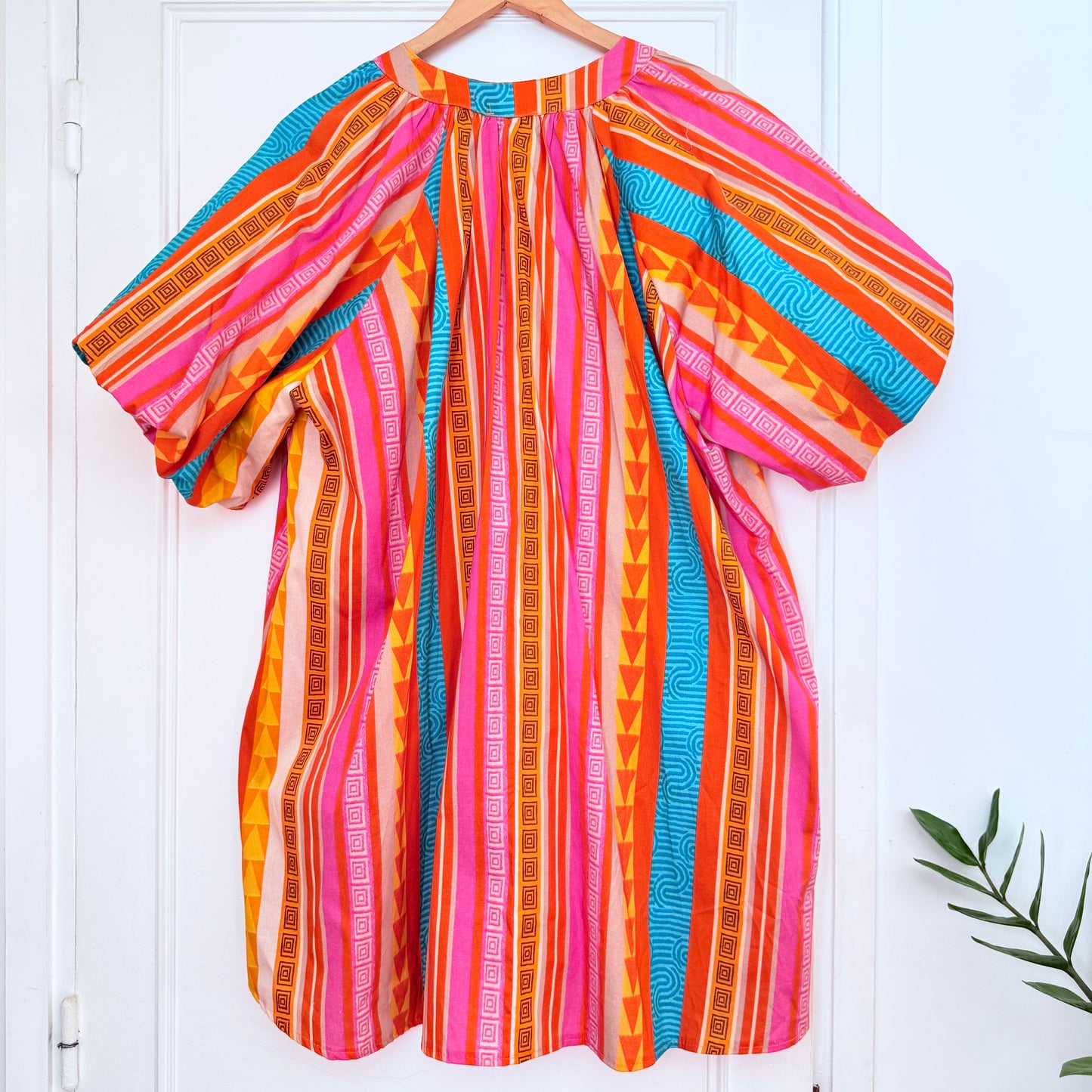 Robe colorée manches ballon