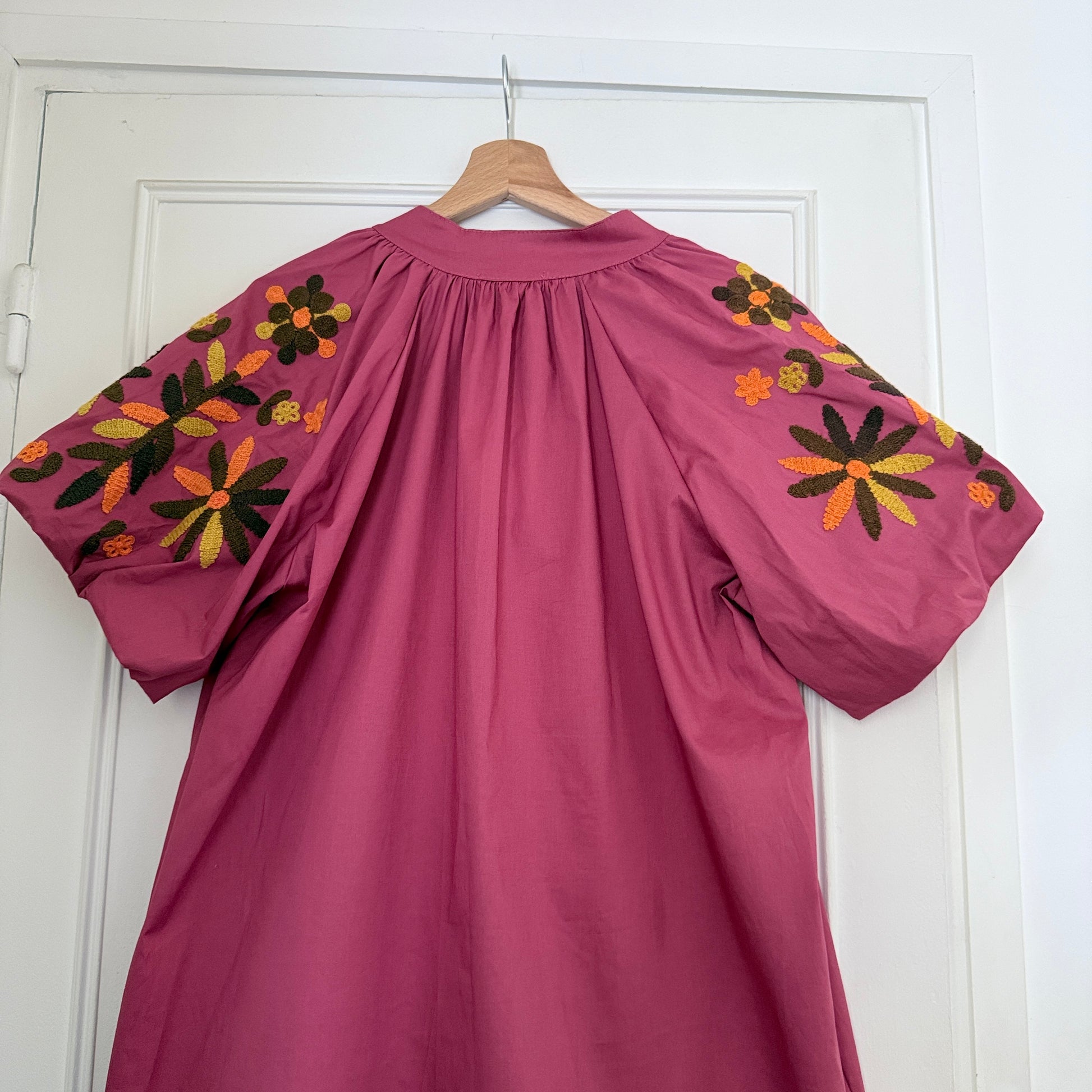 Robe bohème mi-longue terracotta - taille unique LOUNAE