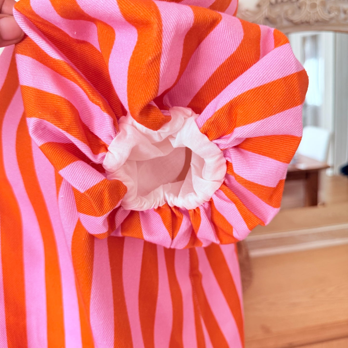 Robe bohème rayée orange rose - Pohême